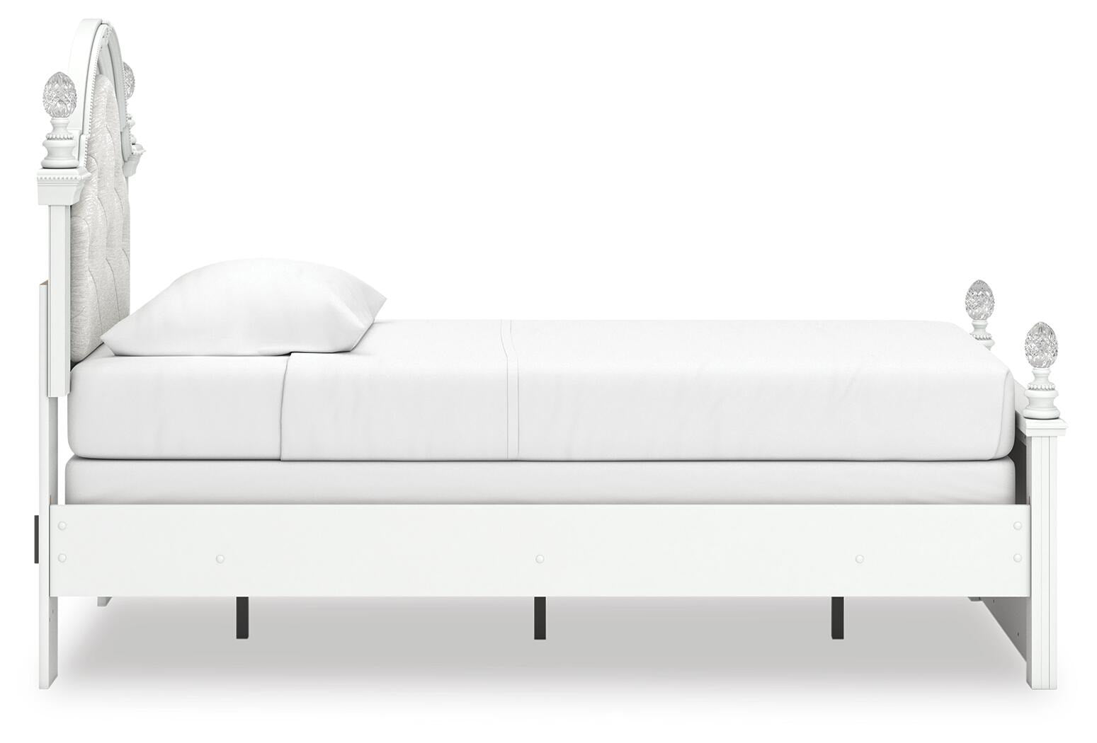 Kozlani Twin Upholstered Panel Bed, Dresser and Mirror (PCB1819-SI) - Image 4