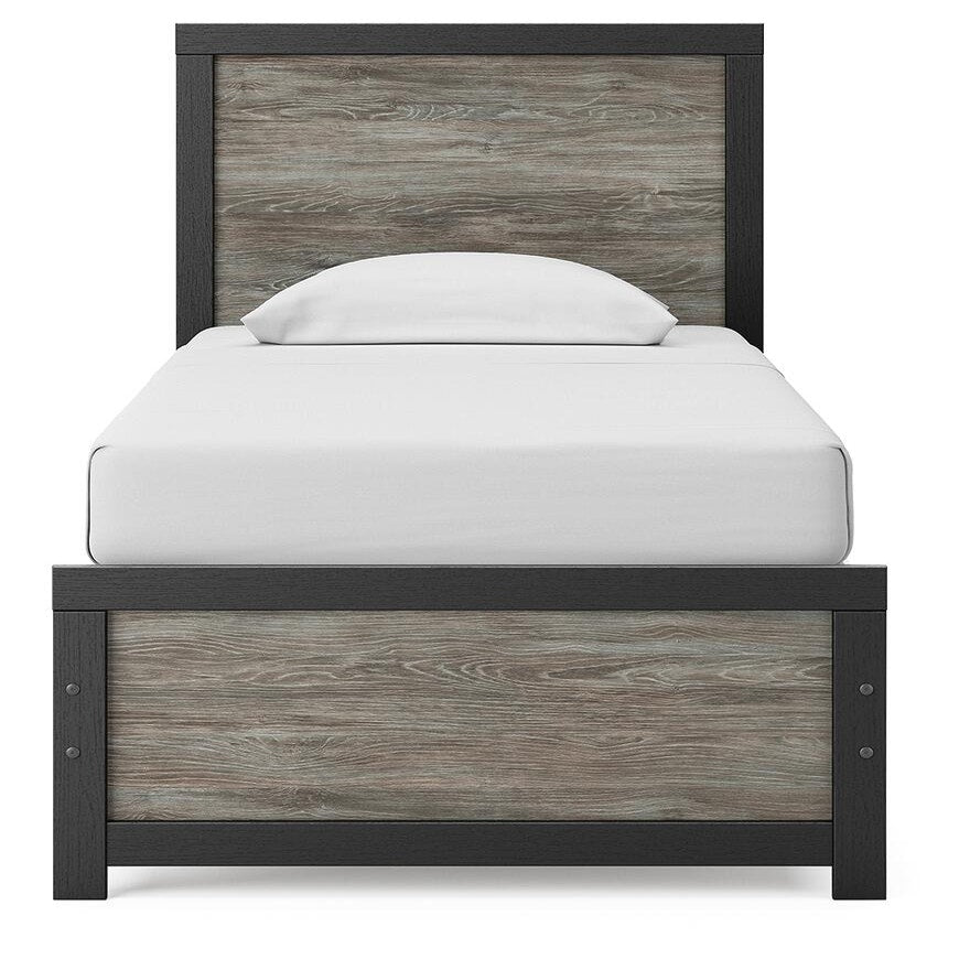Broachmyn Twin Panel Bed, Dresser and Mirror (PCB1118-SI) - Image 10