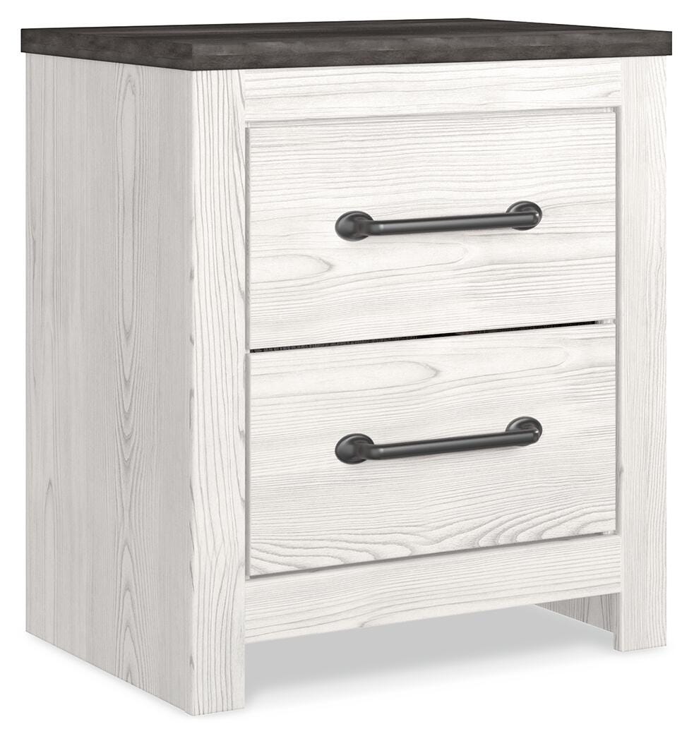 Gerridan Panel Bed, Dresser, Mirror and 2 Nightstands - White/Gray (B1190-SI) - Image 11