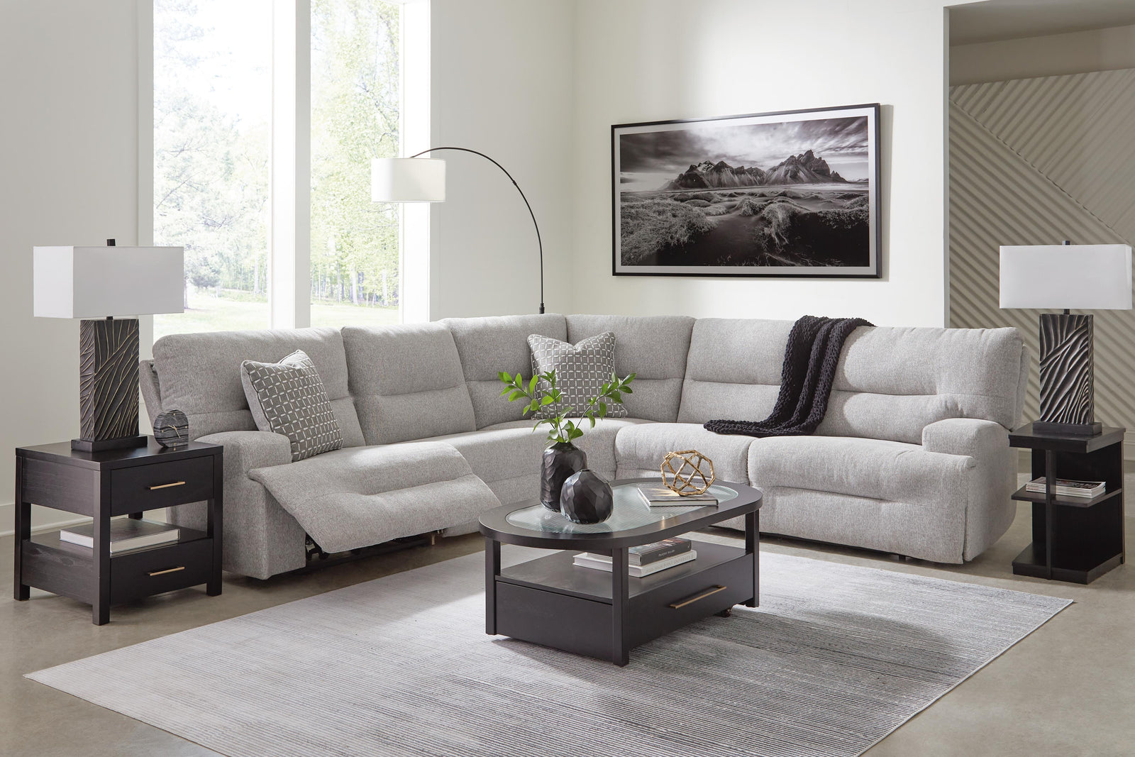 Acklen Place 5-Piece Power Reclining Sectional (93605-SI) - Image 24