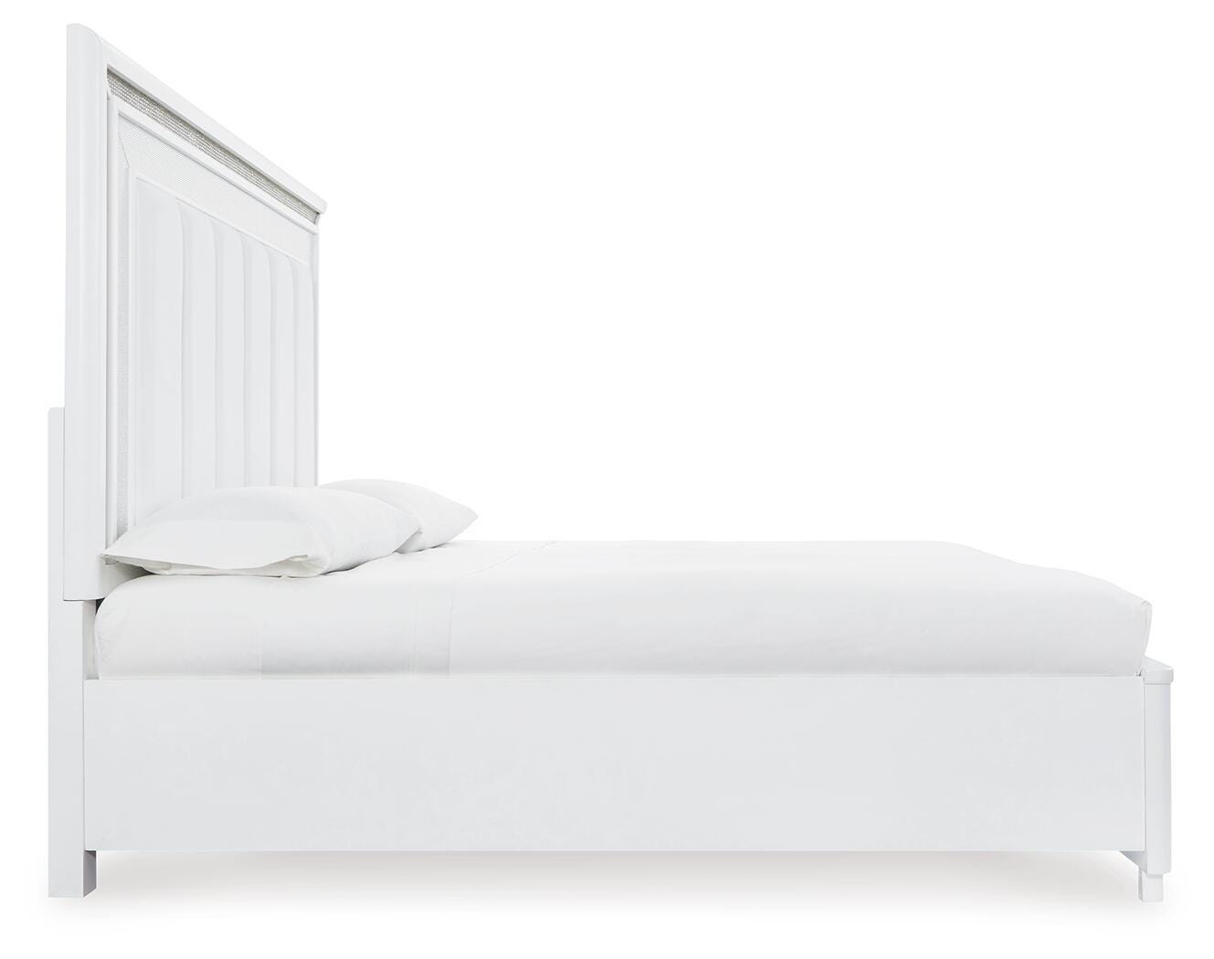Chalanna Upholstered Storage Bed - White (B822-SI) - Image 5