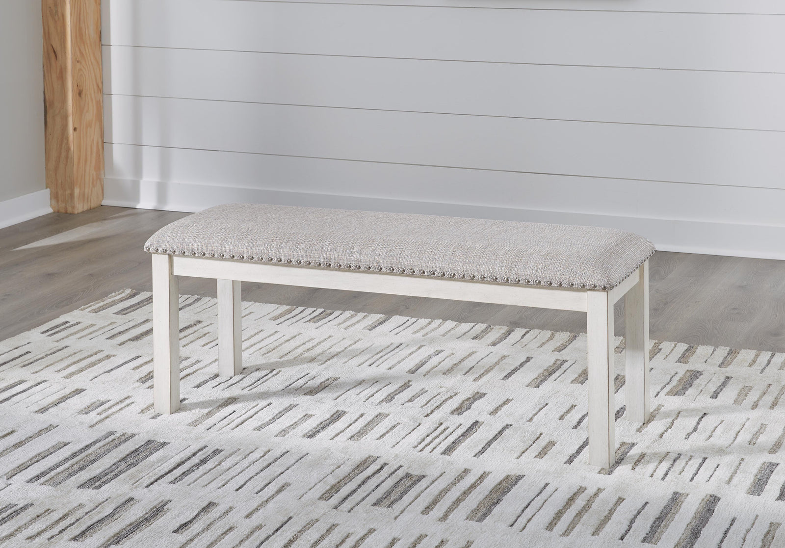 Robbinsdale Dining Table, 4 Chairs and Bench (D642-SI) - Image 17