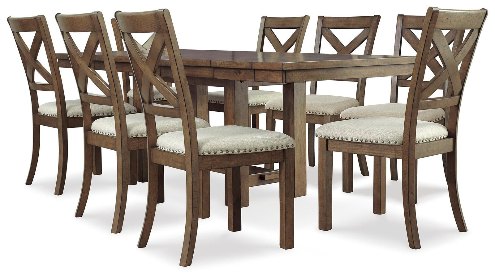 Moriville Dining Table and 8 Chairs (D631-SI)