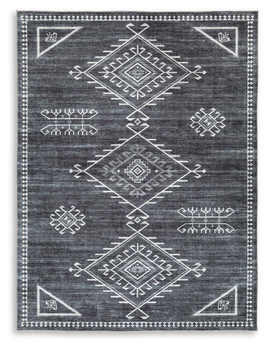 Arloman 5 x 7 Washable Rug (R40593-SI)