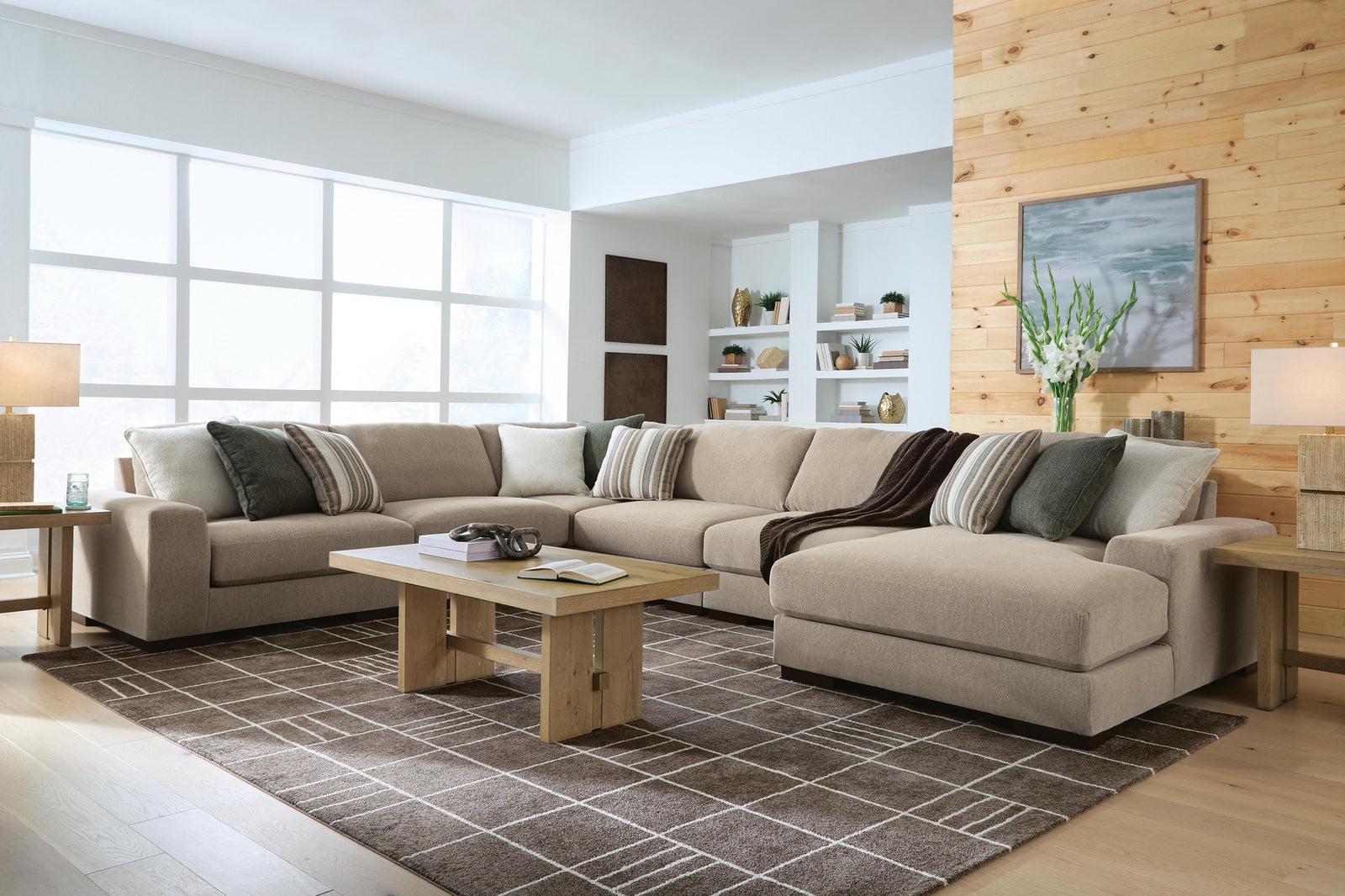 Linenhause 6-Piece Sectional with Chaise (31803-SI) - Image 3