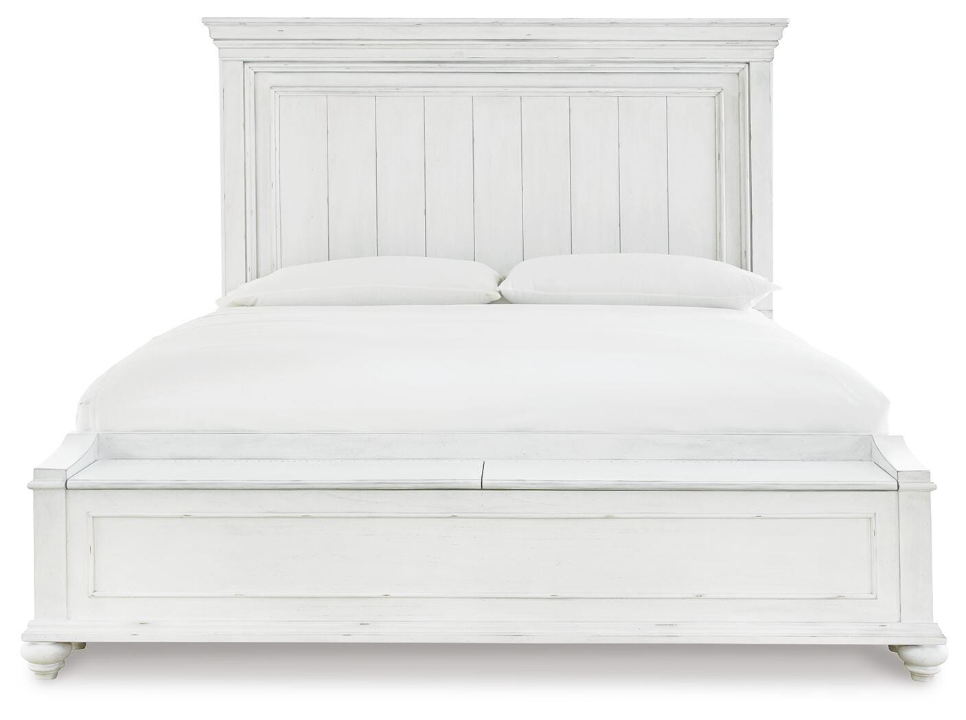 Kanwyn Panel Storage Bed, Chest and Nightstand - Whitewash (B777-SI) - Image 5