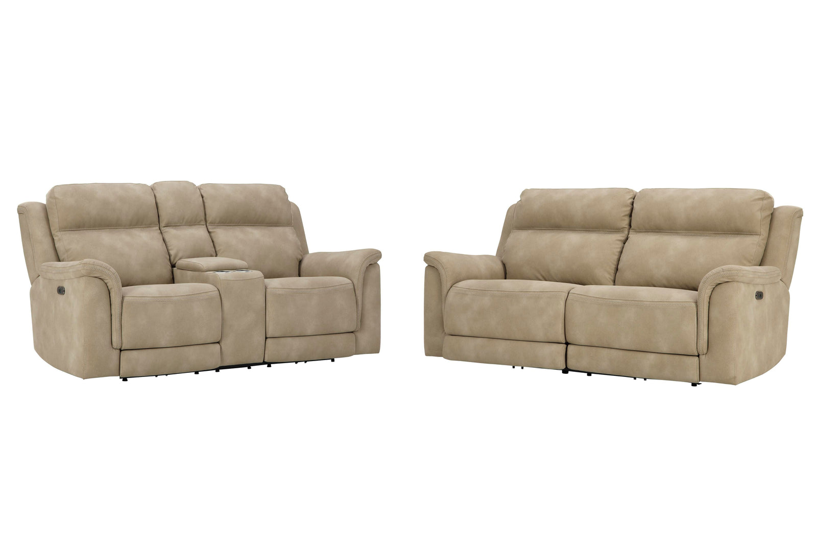 Next-Gen Durapella Power Reclining Sofa and Loveseat (59302-SI)