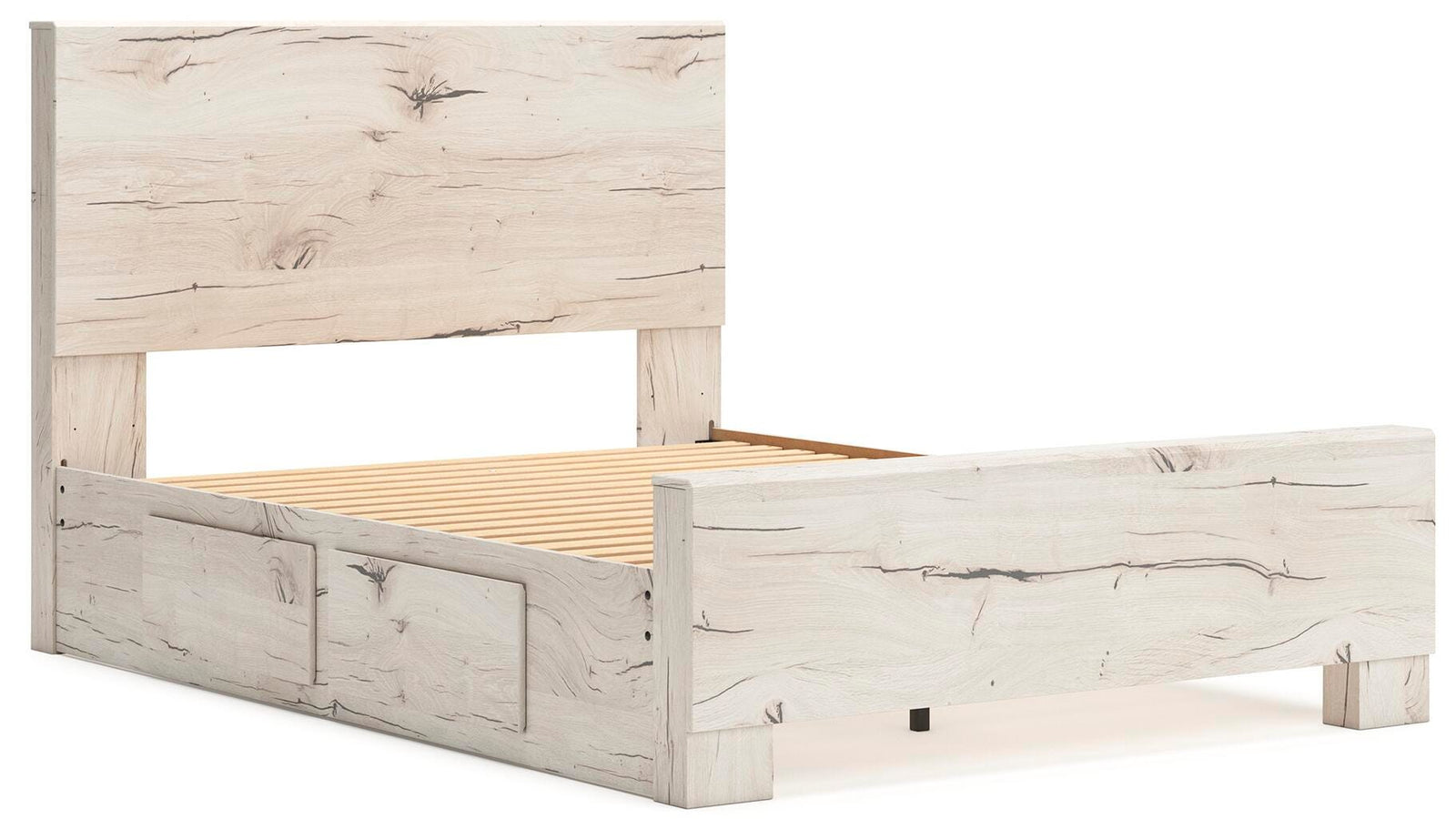 Lawroy Panel Bed with Storage, Dresser and Mirror - Light Natural (B2310-SI) - Image 11
