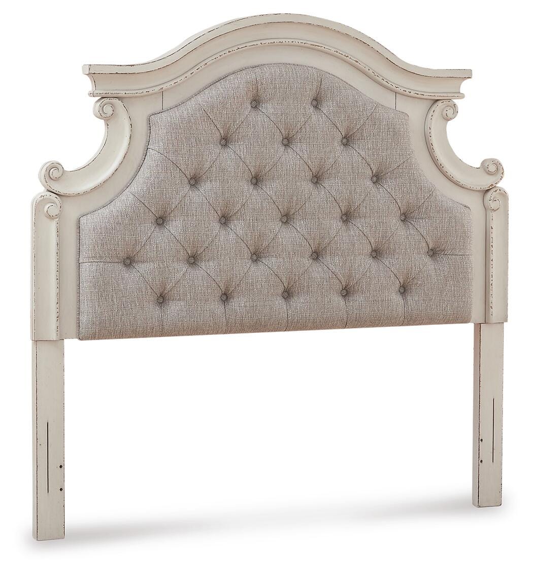 Realyn Upholstered Panel Headboard (Youth) - Chipped White (B743-SI) - Image 3
