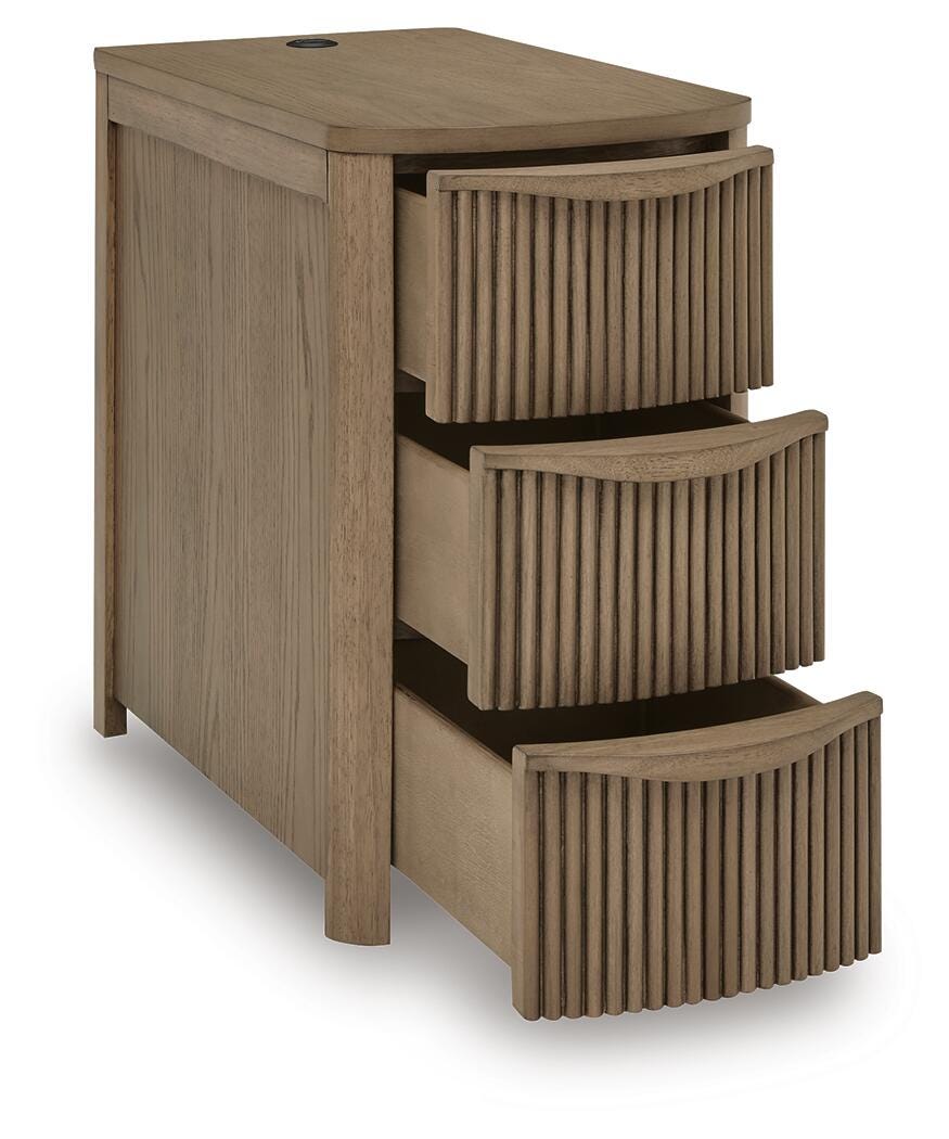 Camdill Chairside End Table - Light Brown (T208-SI) - Image 3