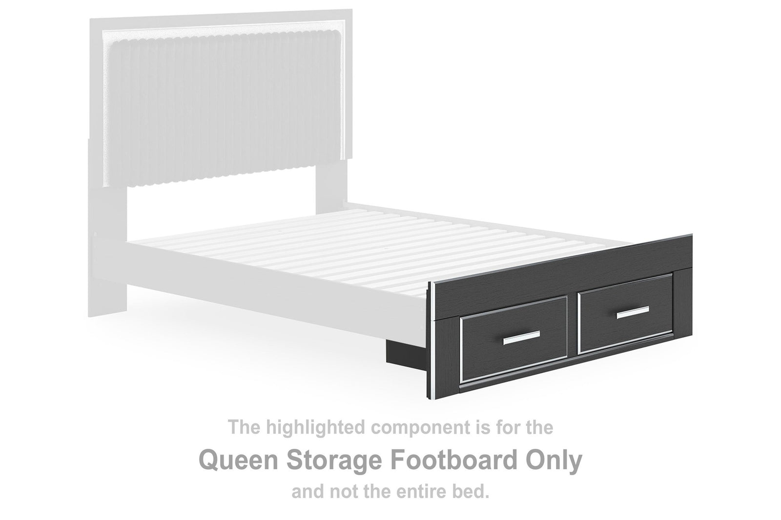 Zuraleus King Storage Footboard (PCB3380-SI)