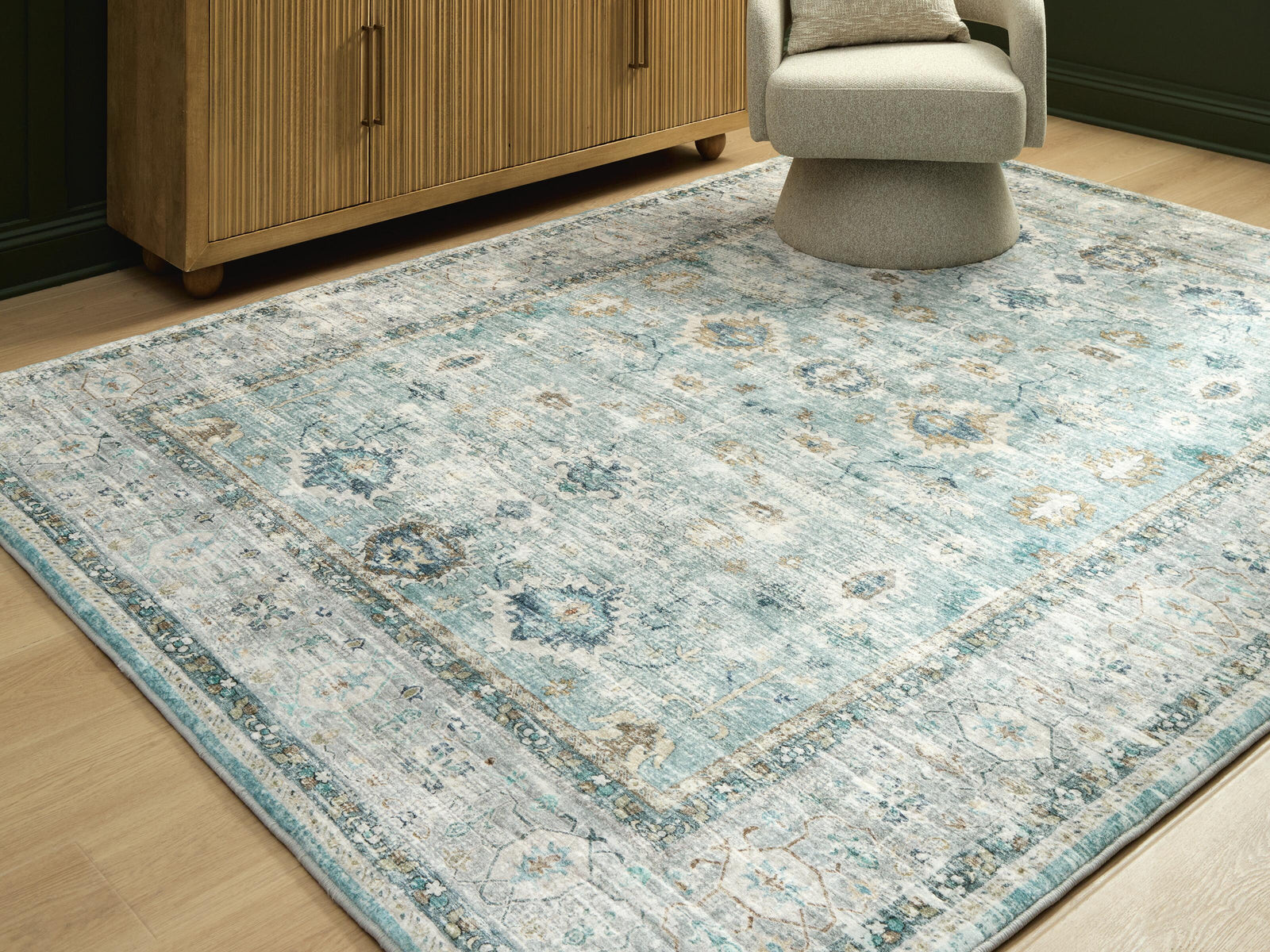 Ladstoney 76 X 96 Memory Foam Area Rug (R40750-SI) - Image 2