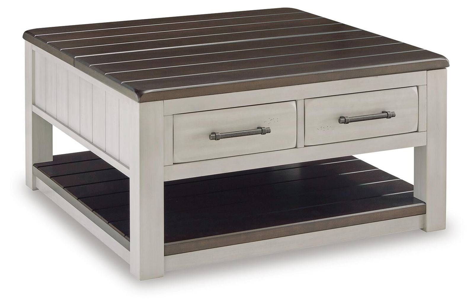Darborn Lift-top Coffee Table and 2 Chairside End Tables - Gray/Brown (T796-SI) - Image 3