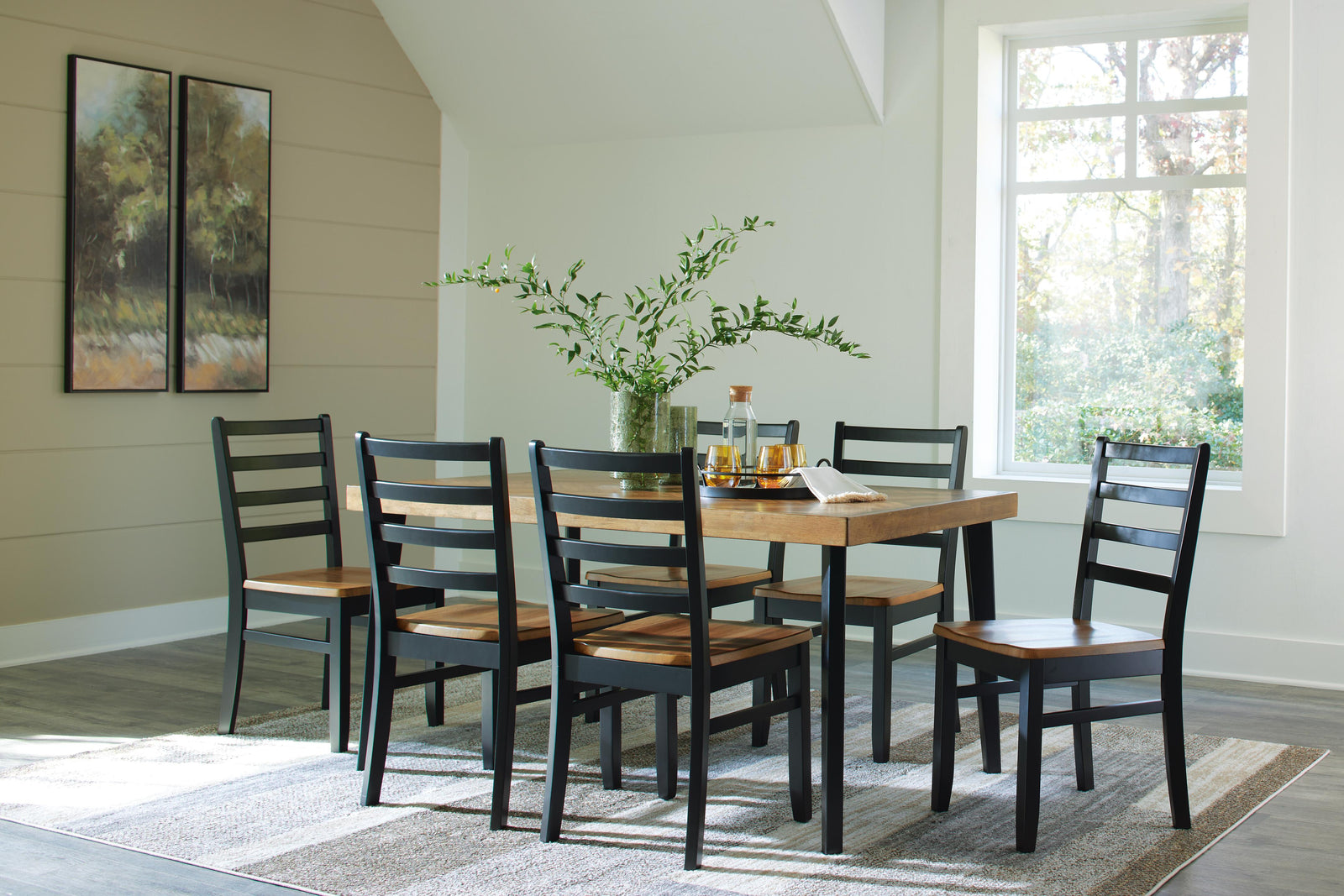 Blondon Dining Table and 6 Chairs (Set of 7) (D413-SI) - Image 8