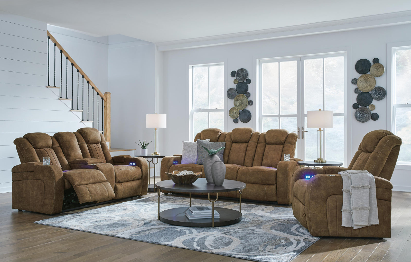 Wolfridge Power Reclining Sofa, Loveseat and Recliner (60703-SI) - Image 29