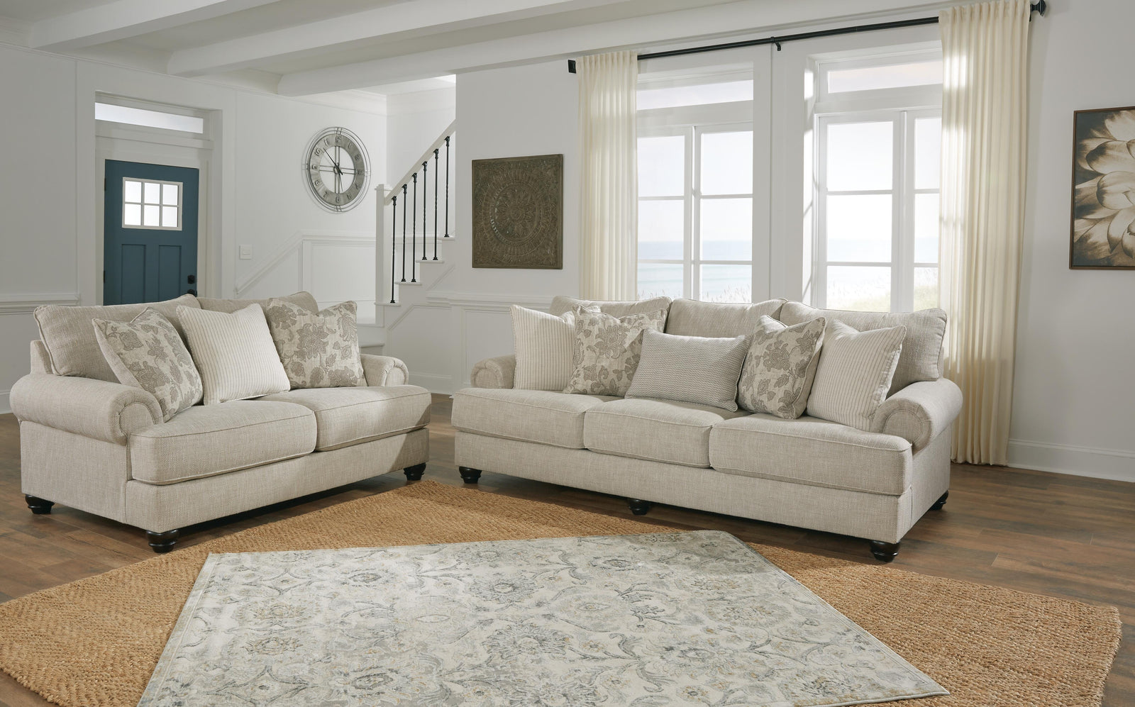 Asanti Sofa, Loveseat, Oversized Chair and Ottoman (13201-SI) - Image 16