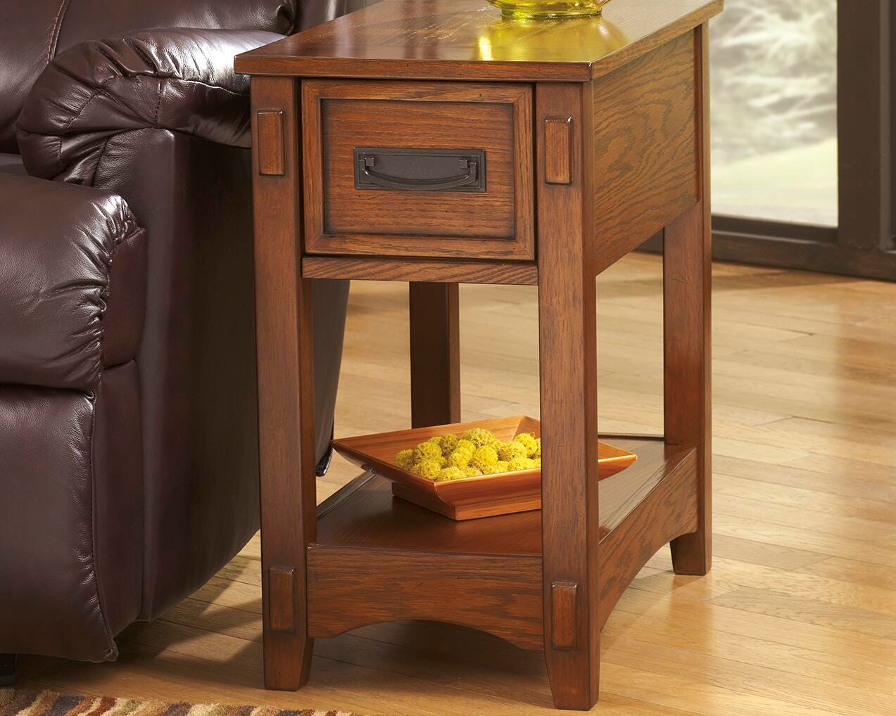 Breegin Chairside End Table - Brown (T007-SI) - Image 6