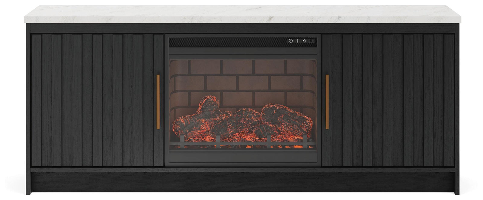 Cadmori 63 TV Stand with Electric Fireplace (W2616-SI) - Image 3