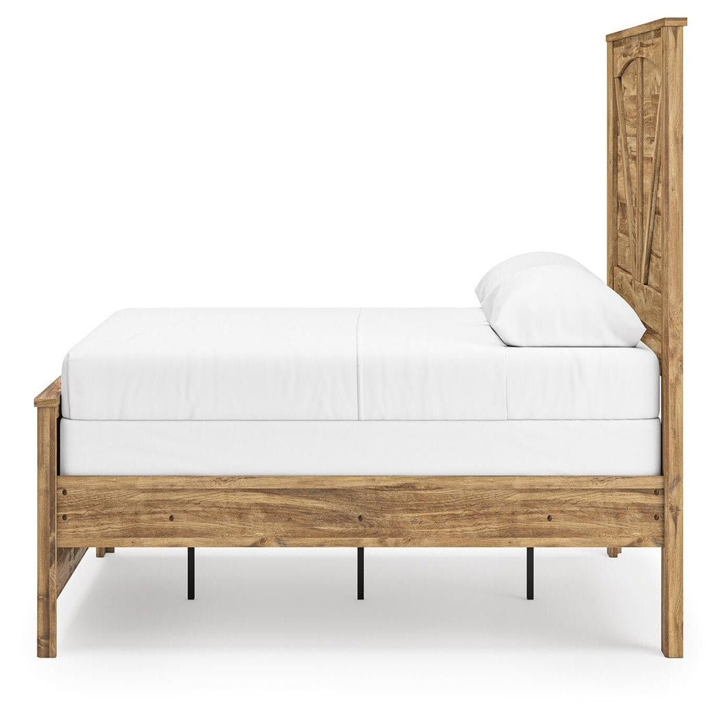 Maystonna Queen Crossbuck Panel Bed (PCB1580-SI) - Image 6