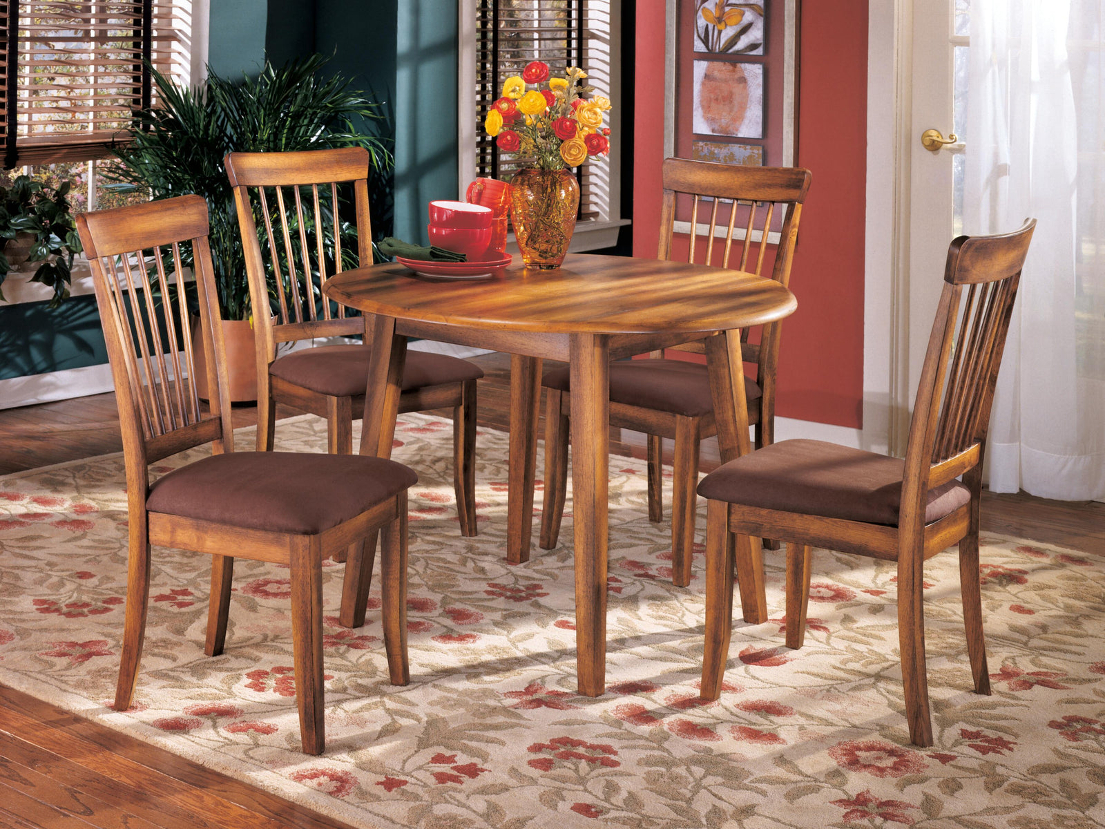 Berringer Dining Table and 4 Chairs (D199-SI) - Image 2