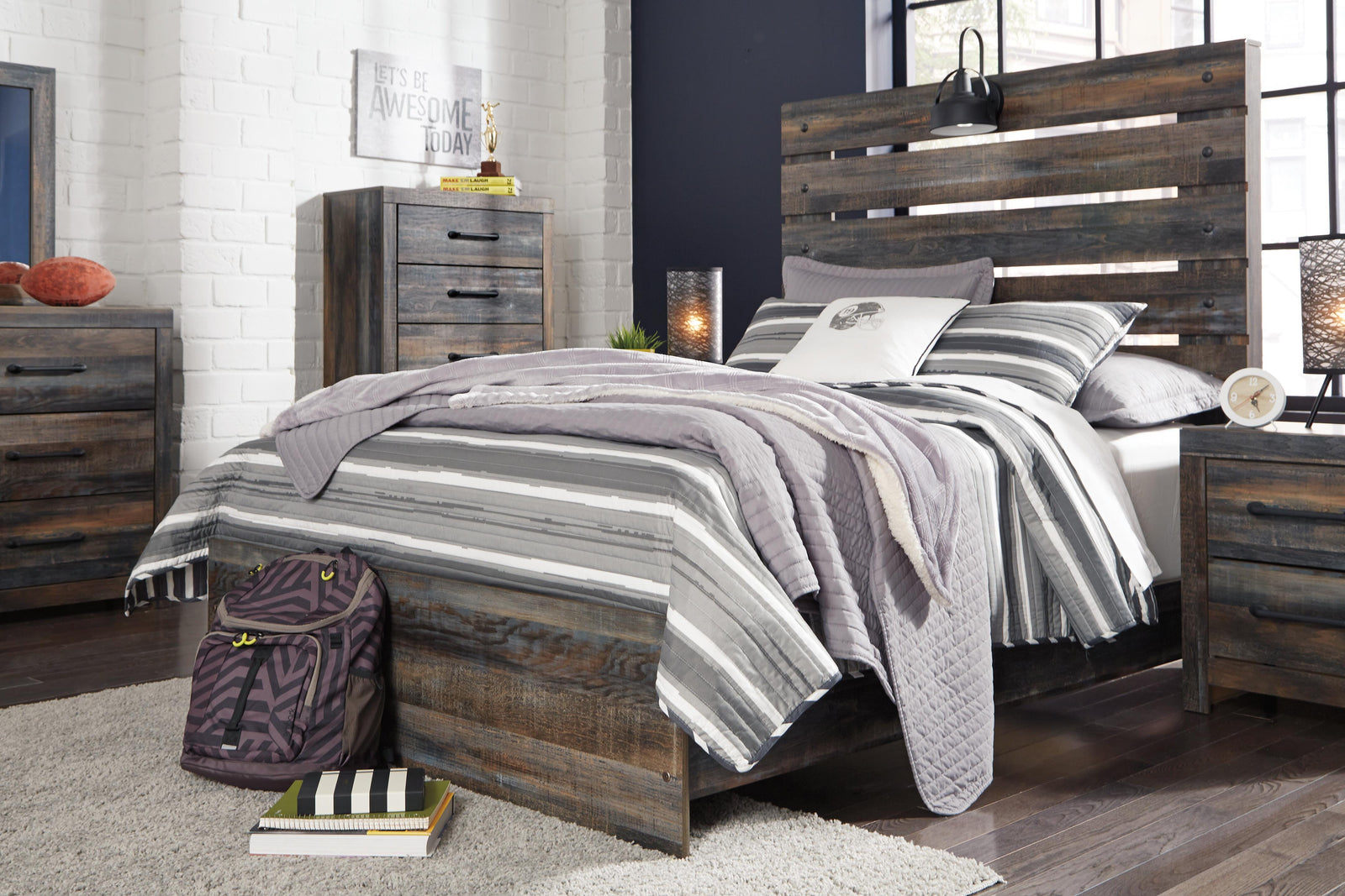Drystan Panel Bed (Youth) - Multi (B211-SI) - Image 3