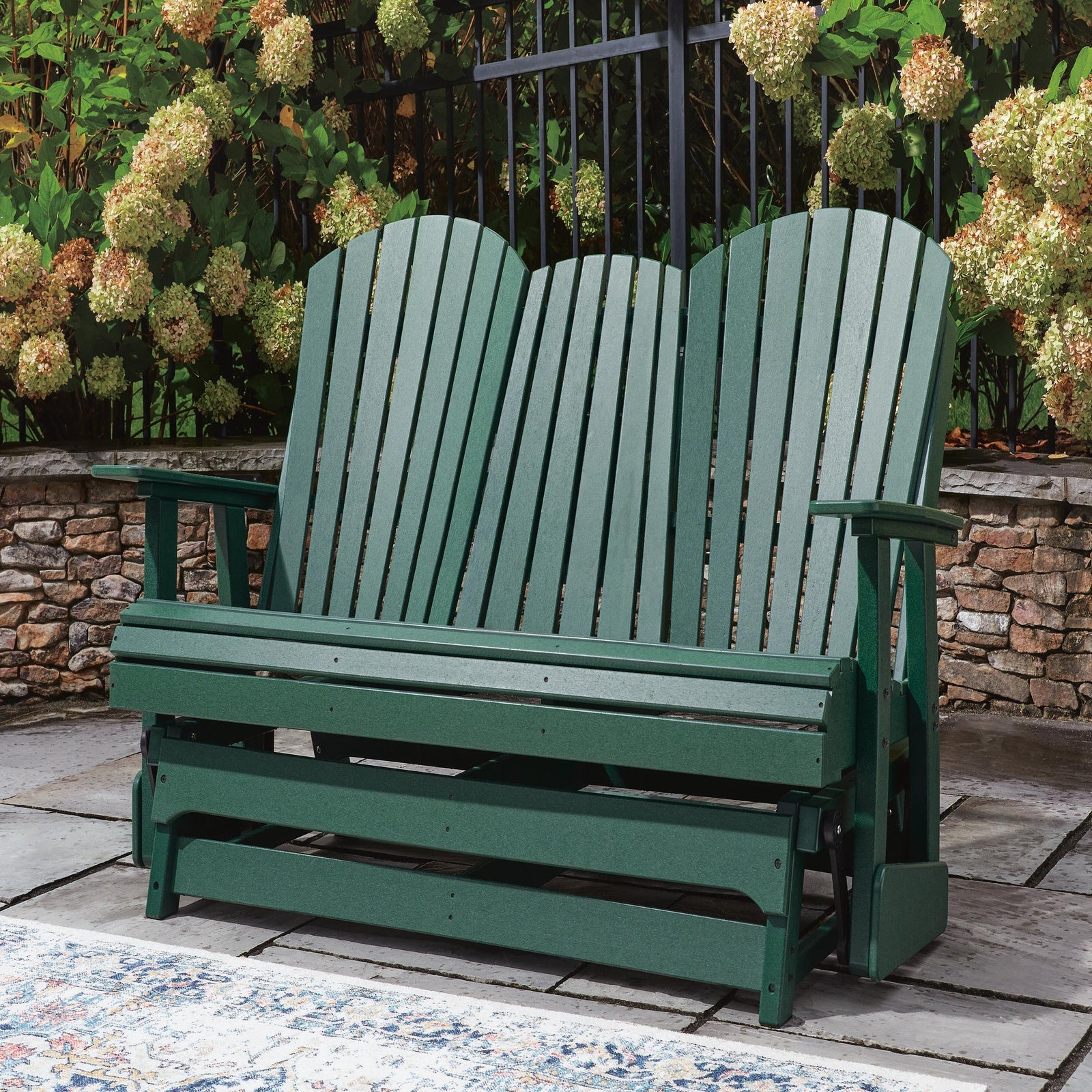 Shell Beach Outdoor Loveseat Glider (PCP115-SI) - Image 9