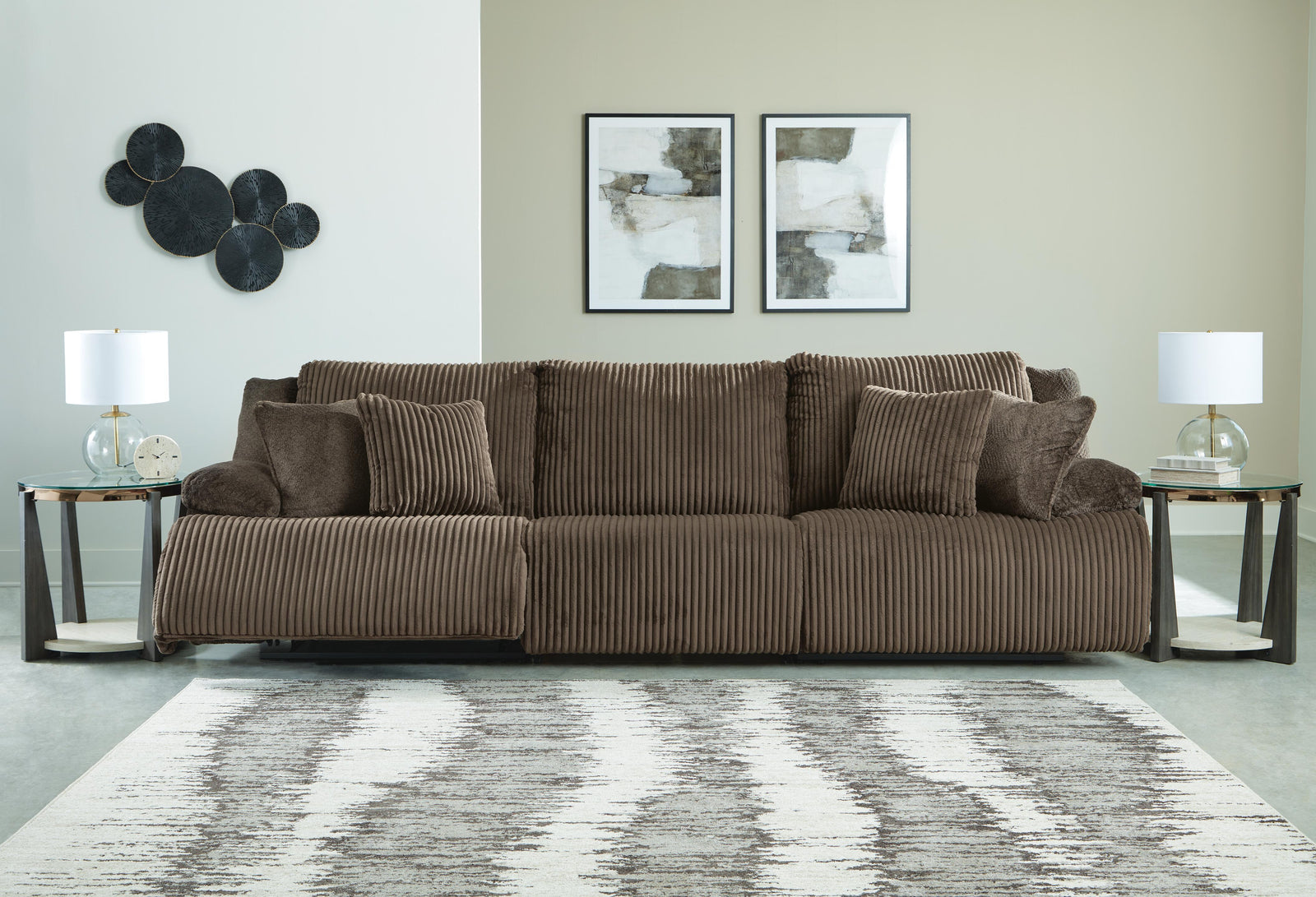 Top Tier 3-Piece Reclining Sectional Sofa (92705-SI) - Image 3