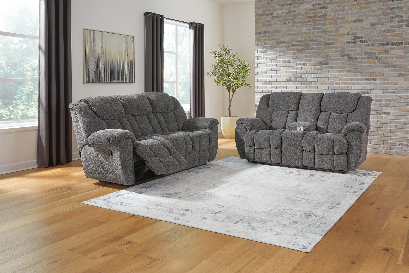 Foreside Reclining Sofa and Loveseat (38104-SI) - Image 12