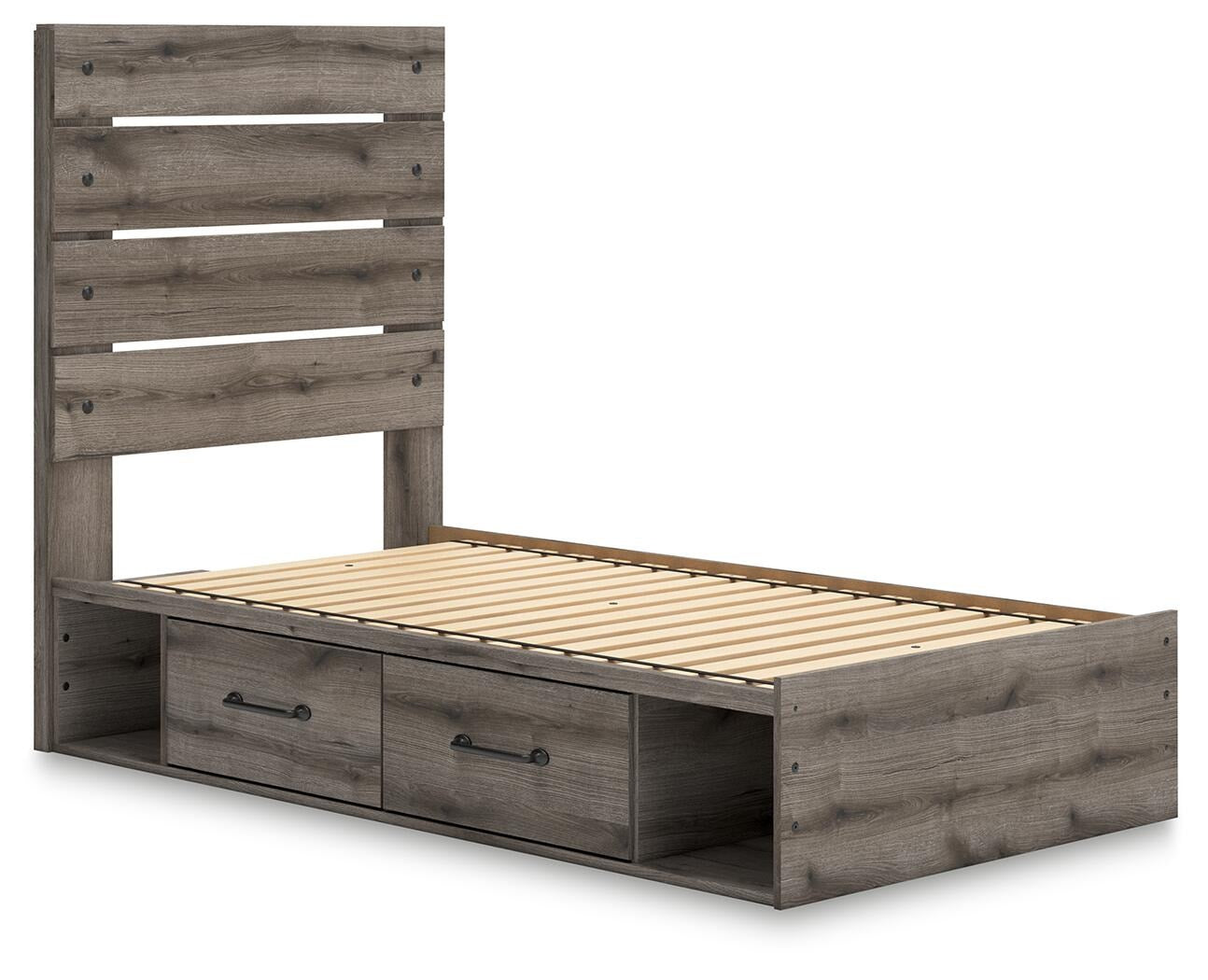 Graystorm Twin Panel Storage Bed (PCB2405-SI) - Image 3