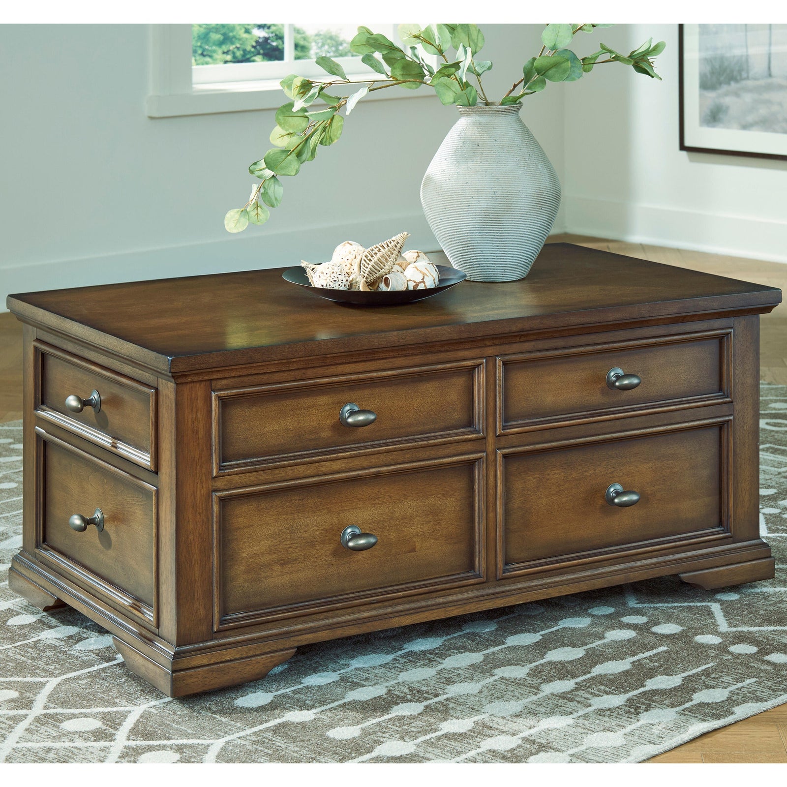 Channley Lift-Top Coffee Table - Brown (T649-SI) - Image 6