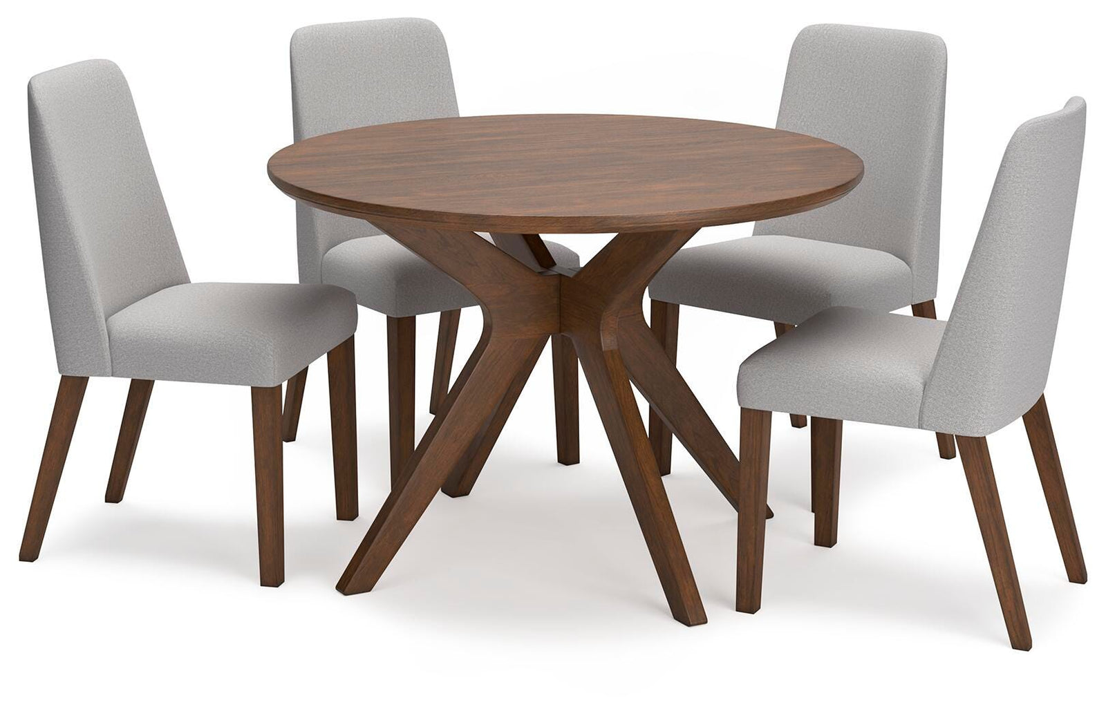 Lyncott Dining Table and 4 Chairs (D615-SI)