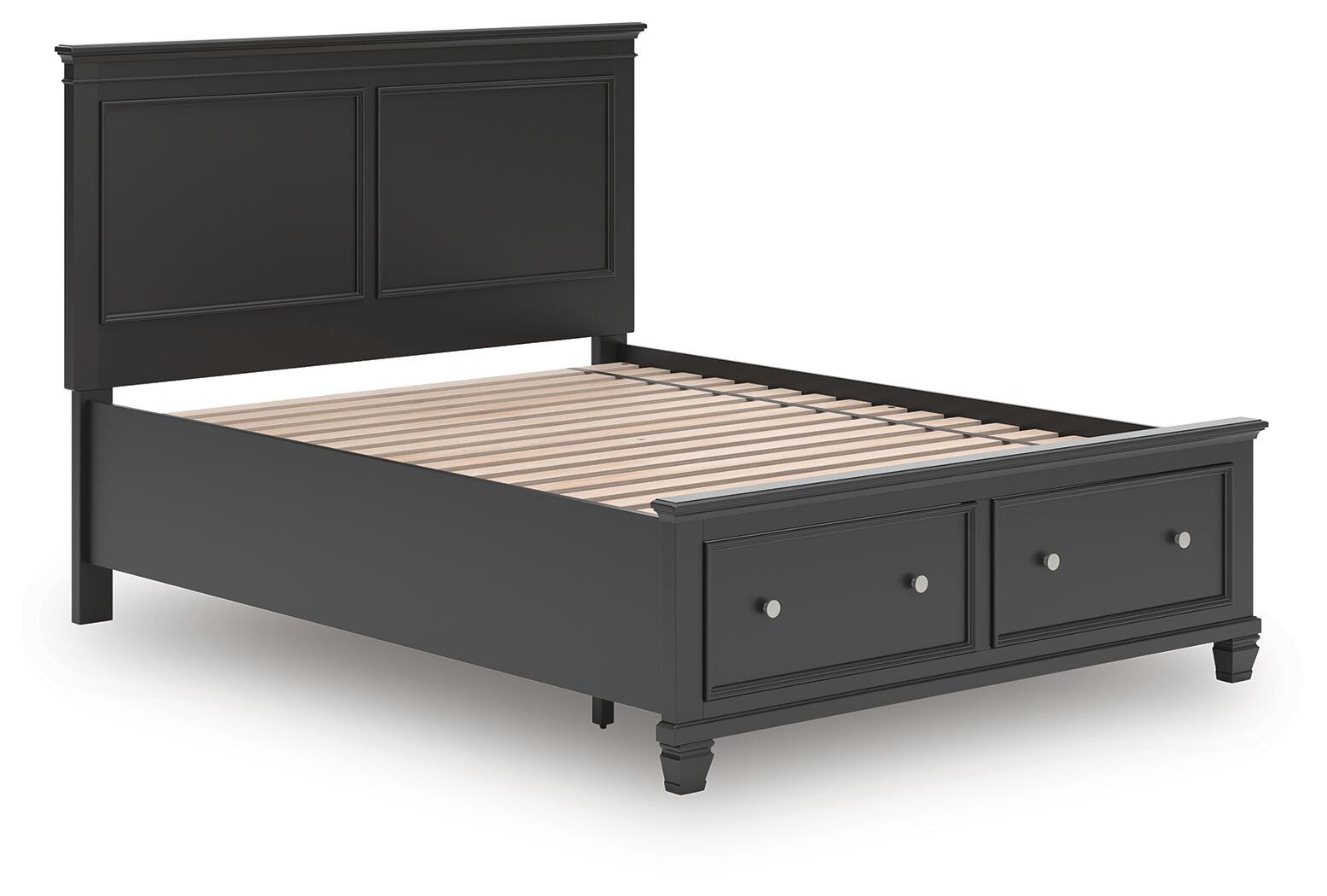 Lanolee Panel Storage Bed - Black (B687-SI) - Image 3