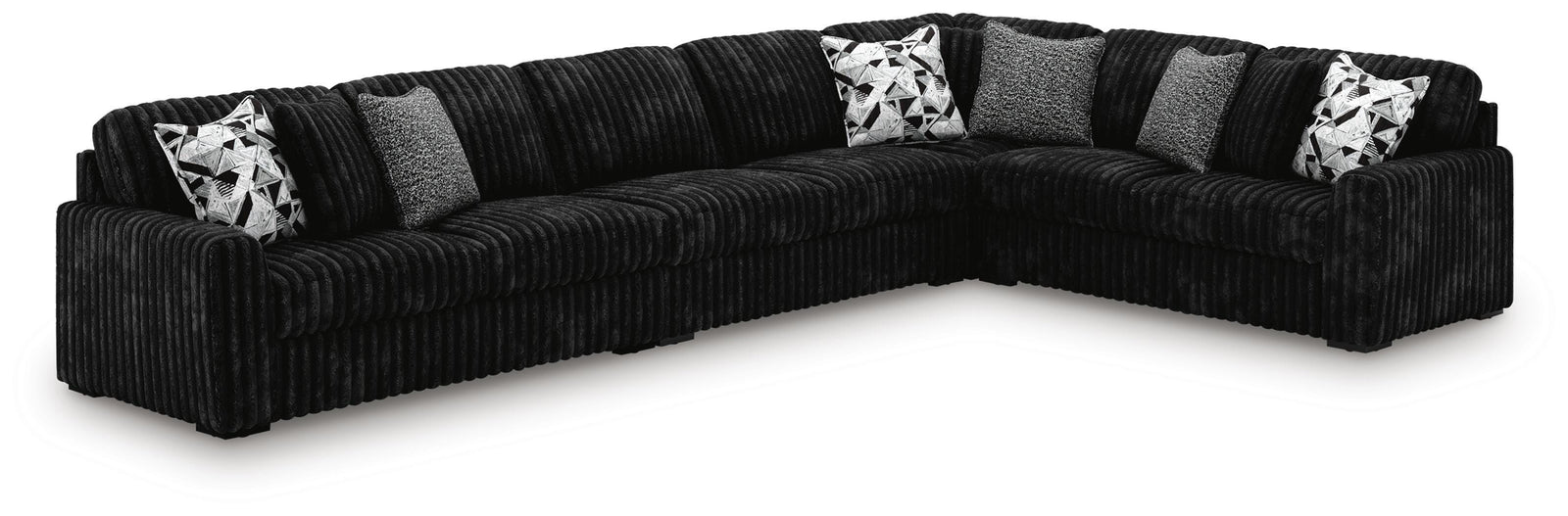 Midnight-Madness 4-Piece Sectional (98103-SI)