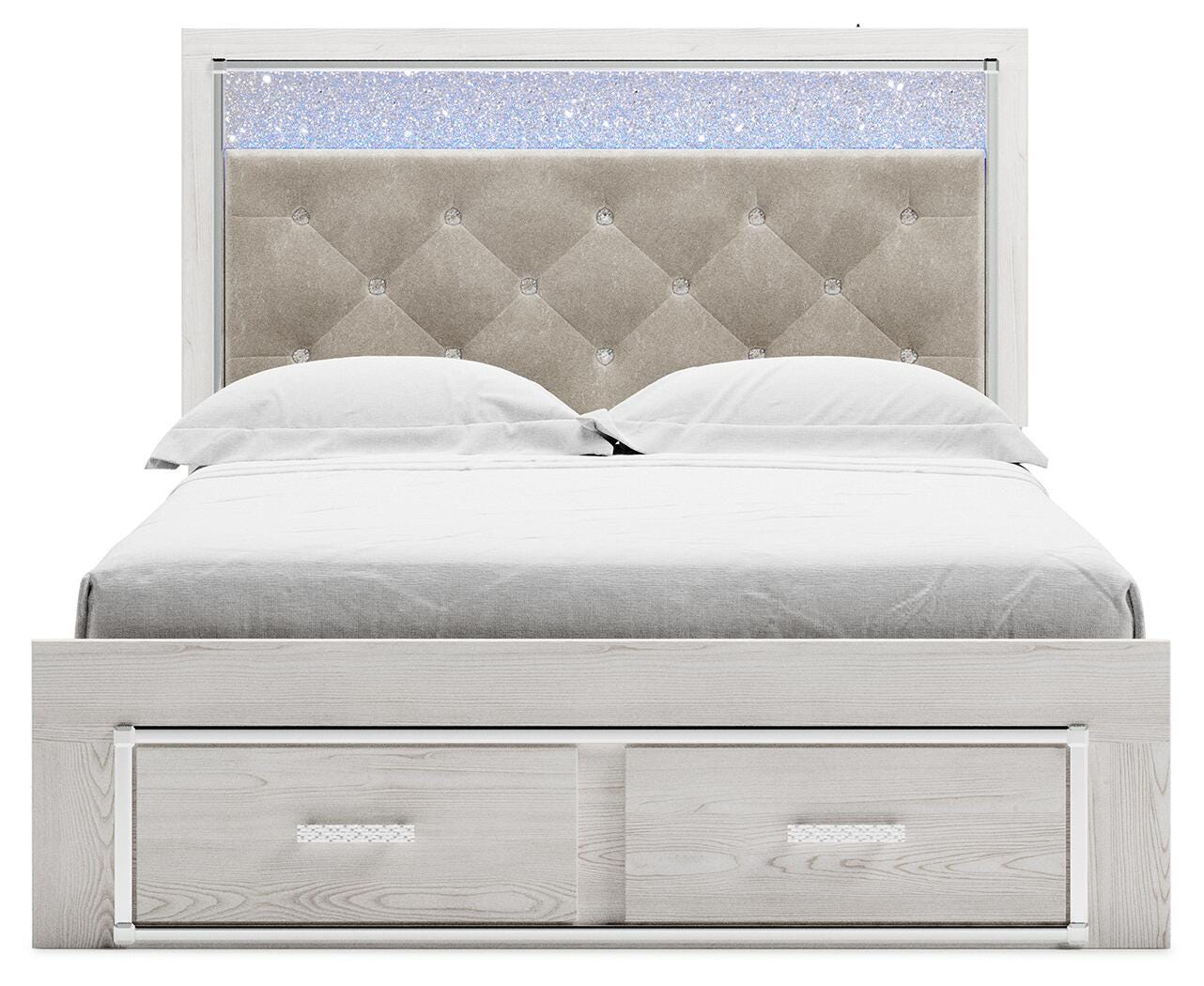Altyra Upholstered Storage Bed - White (B2640-SI) - Image 3