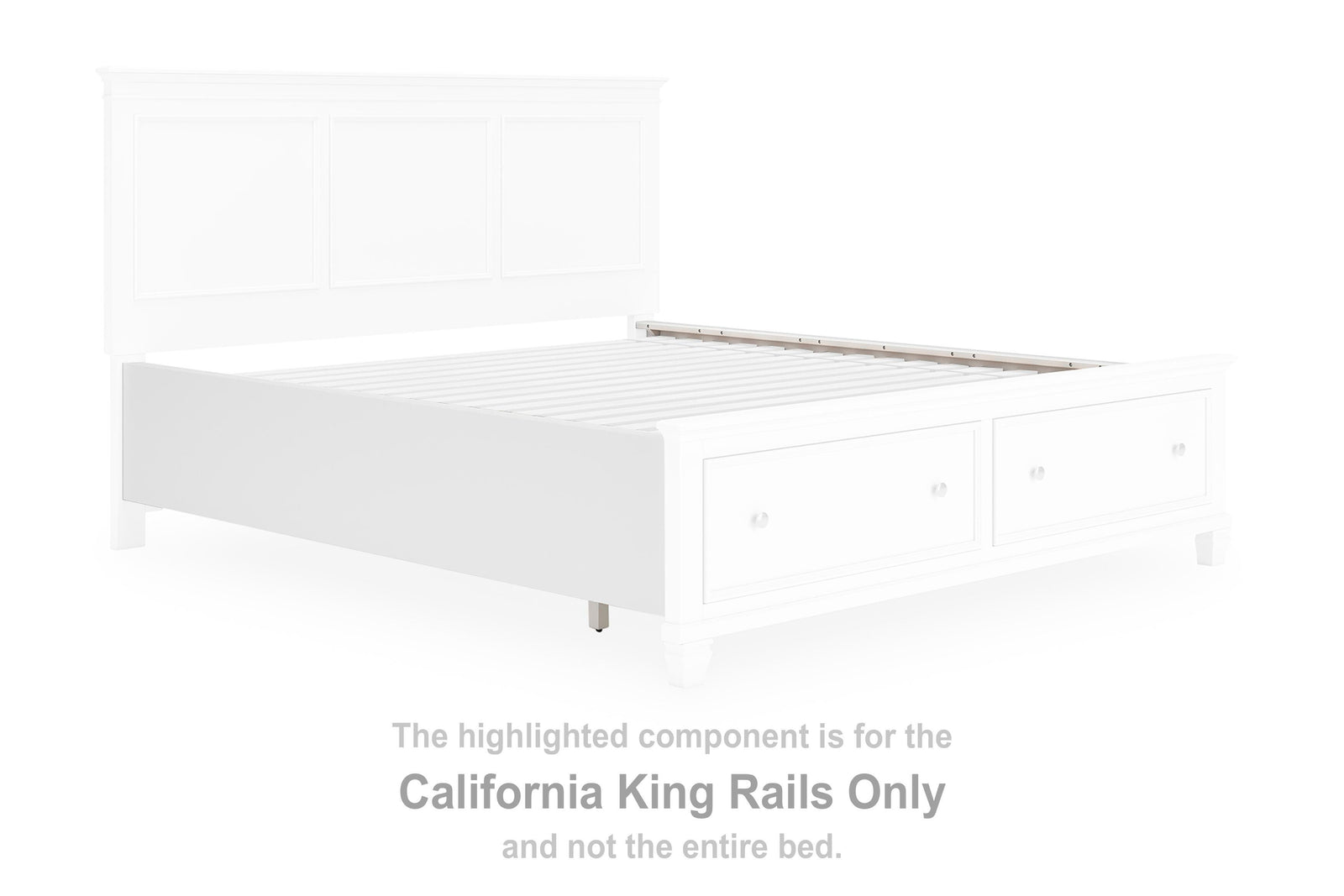 Fortman Rails - White (B680-SI) - Image 2