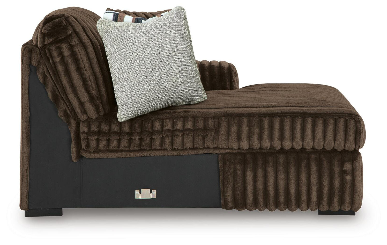 Midnight-Madness 3-Piece Double Chaise Sectional and Ottoman (98104-SI) - Image 13