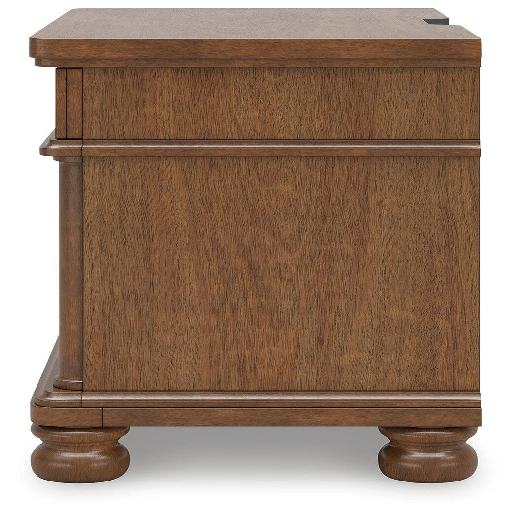 Rowlenstown King Poster Bed, Dresser and 2 Nightstands (PCB824-SI) - Image 18