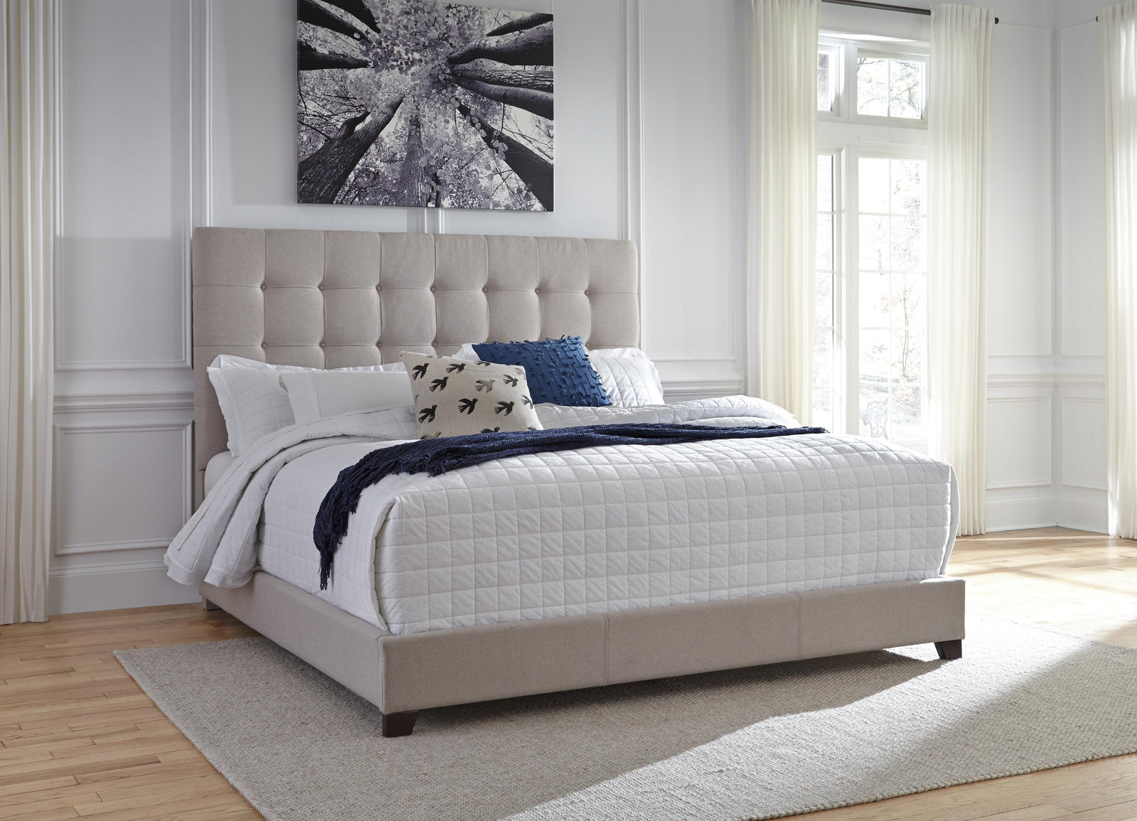 Dolante Upholstered Bed - Beige (B130-SI) - Image 6