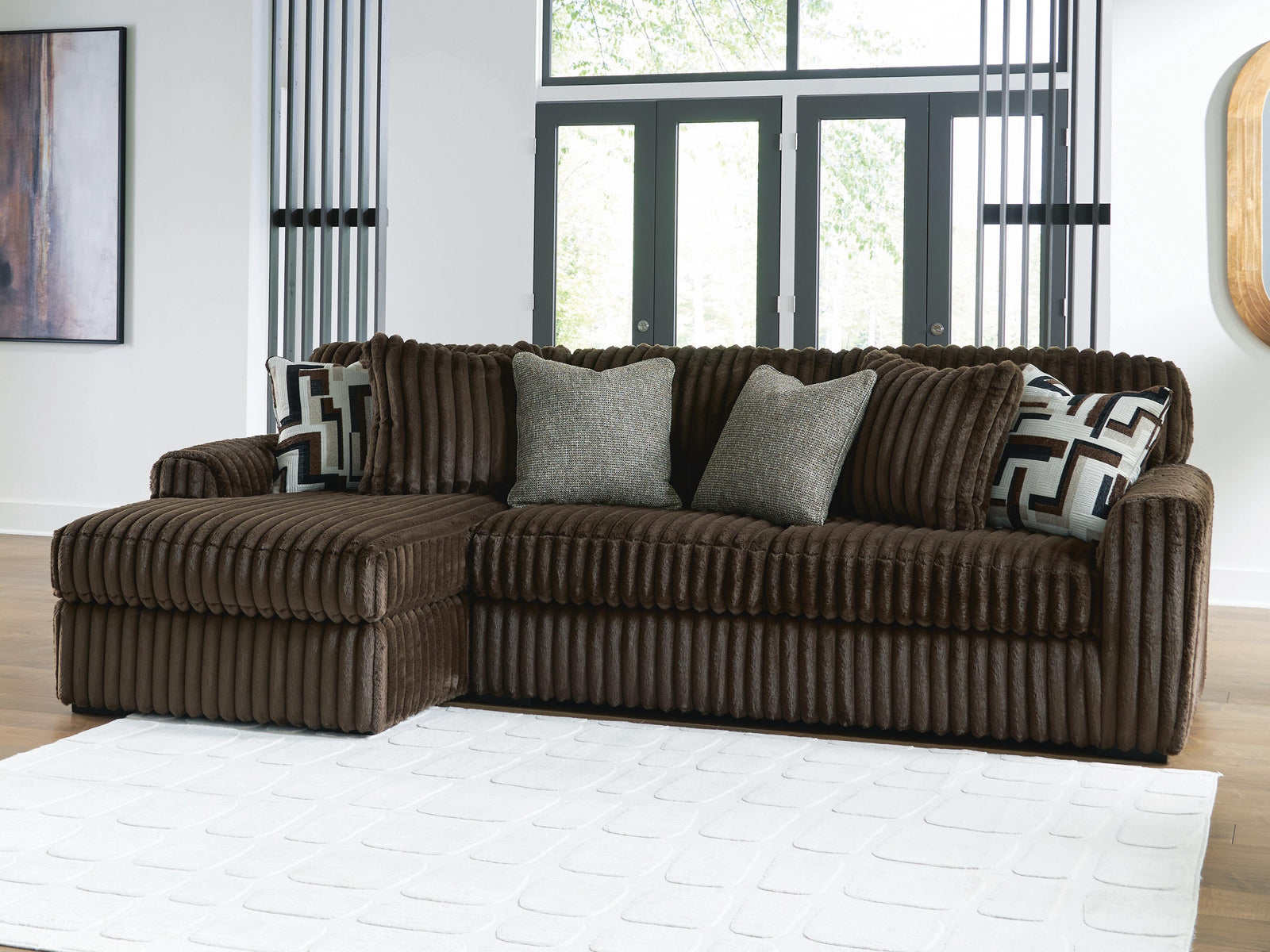 Midnight-Madness 2-Piece Sectional Sofa with Chaise (98104-SI) - Image 5