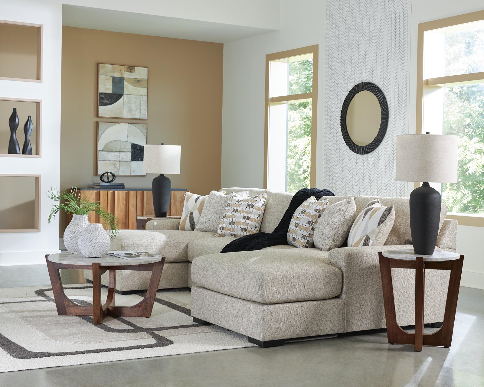 Laurelgrove 3-Piece Double Chaise Sectional (75105-SI) - Image 3