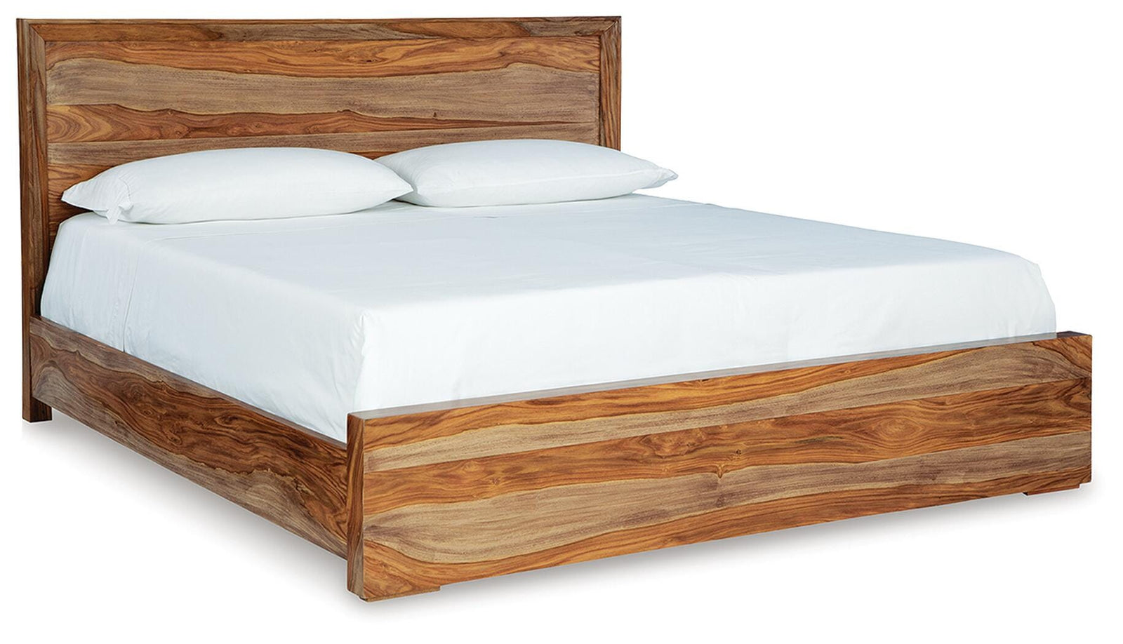 Dressonni Panel Bed, Dresser and Mirror - Brown (B790-SI) - Image 4