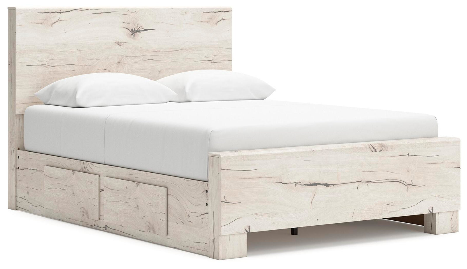 Lawroy Panel Bed with Storage, Dresser and Mirror - Light Natural (B2310-SI) - Image 9