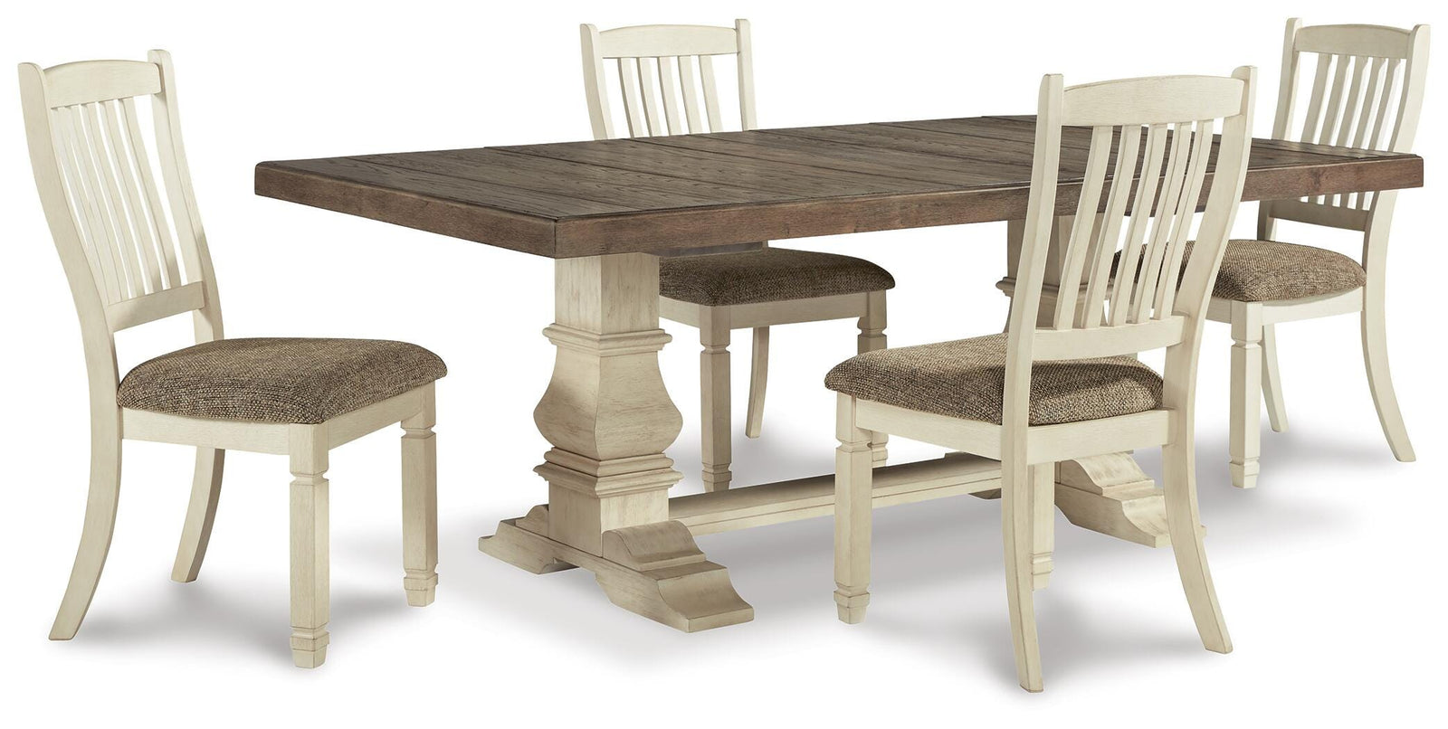 Bolanburg Extension Dining Table and 4 Chairs (D647-SI)