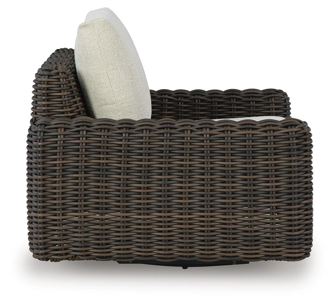 Kimora Outdoor Right and Left-arm Facing Loveseat with Cushion (Set of 2) (P711-SI) - Image 28