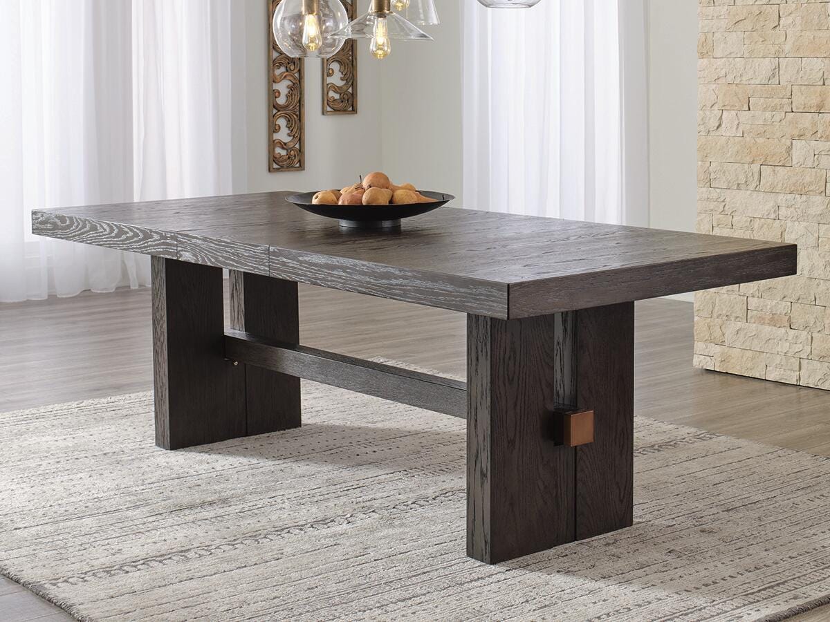 Burkhaus Dining Table and 4 Chairs (D984-SI) - Image 11