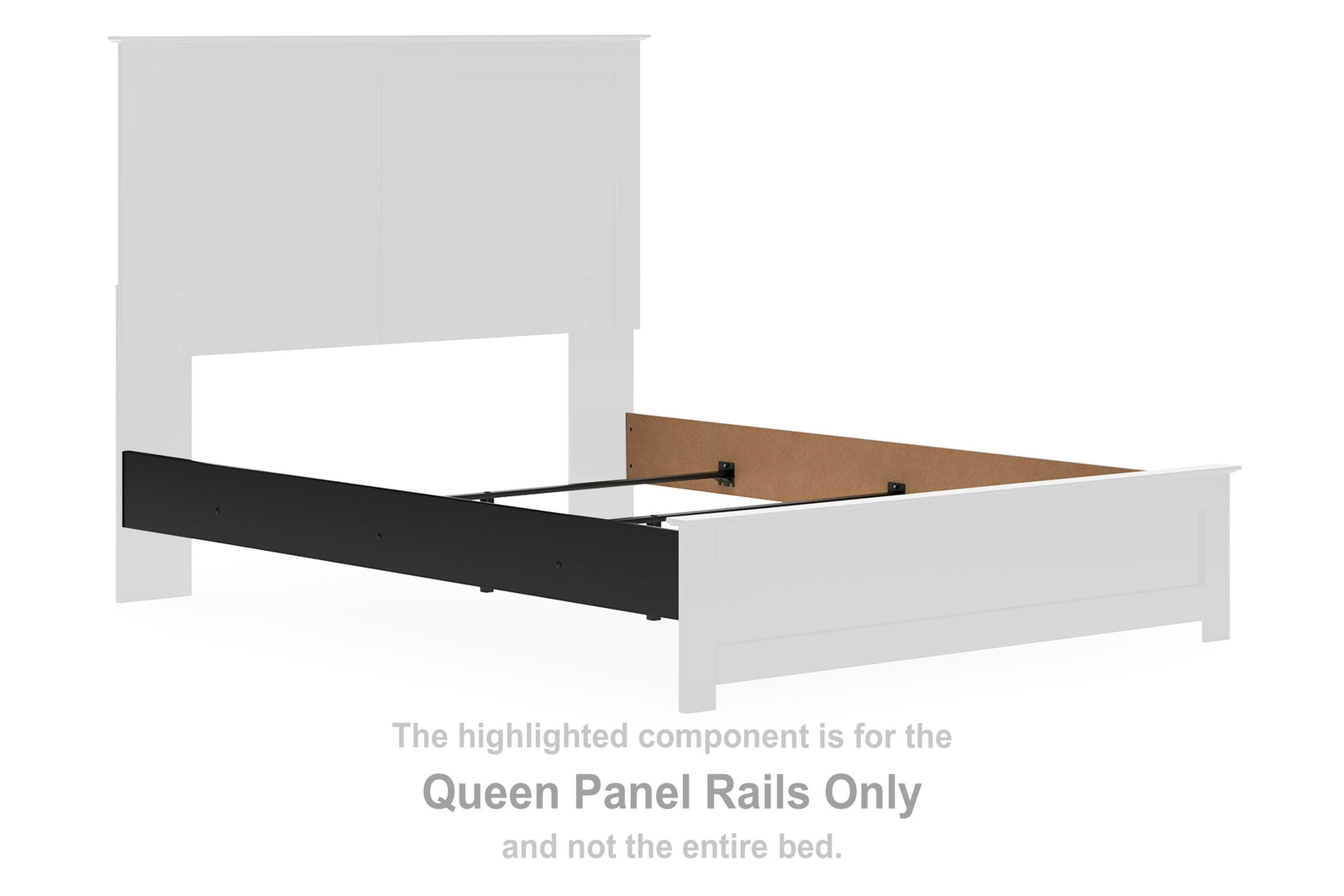 Maribel Panel Rails - Black (B138-SI) - Image 4