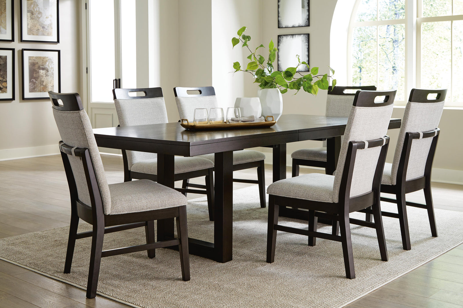 Neymorton Dining Table and 6 Chairs (D618-SI) - Image 5