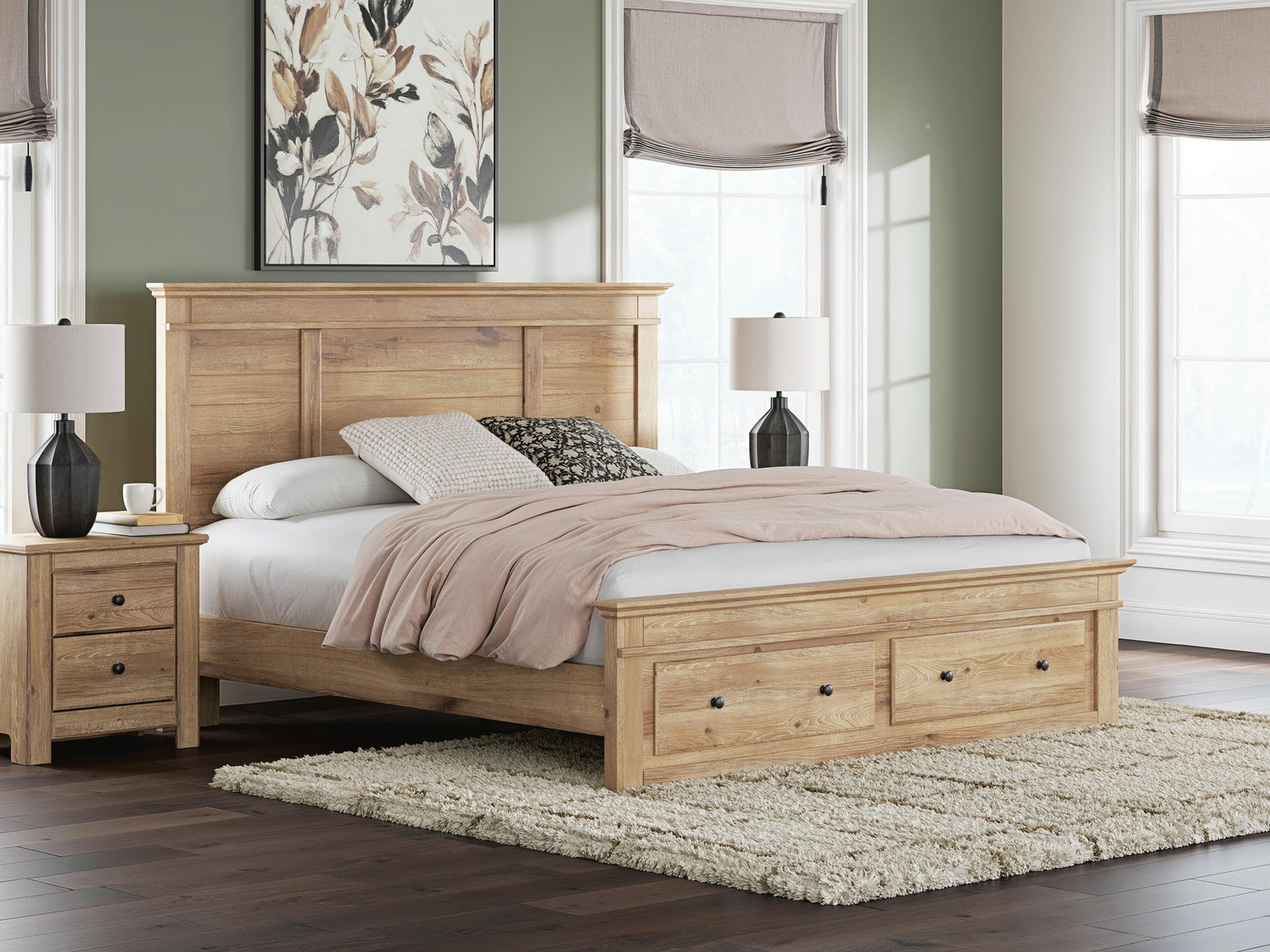 Makidern King Panel Storage Bed (PCB1170-SI) - Image 9
