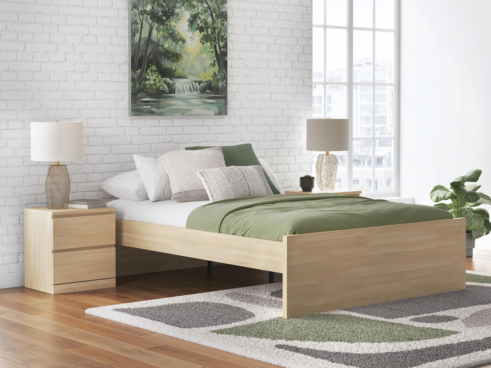 Onita Platform Bed - Natural (EB9632-SI) - Image 8