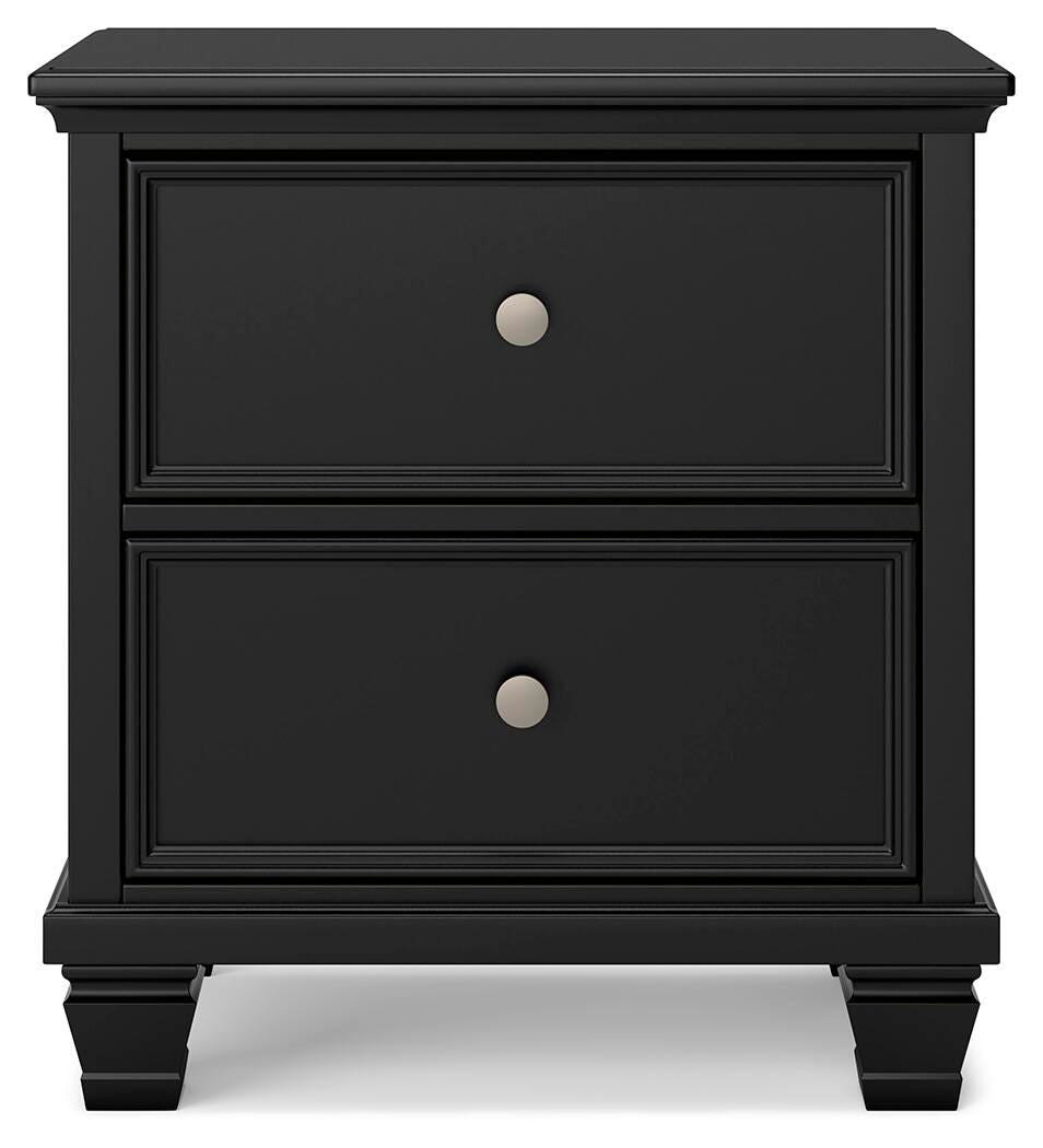 Lanolee Nightstand - Black (B687-SI)